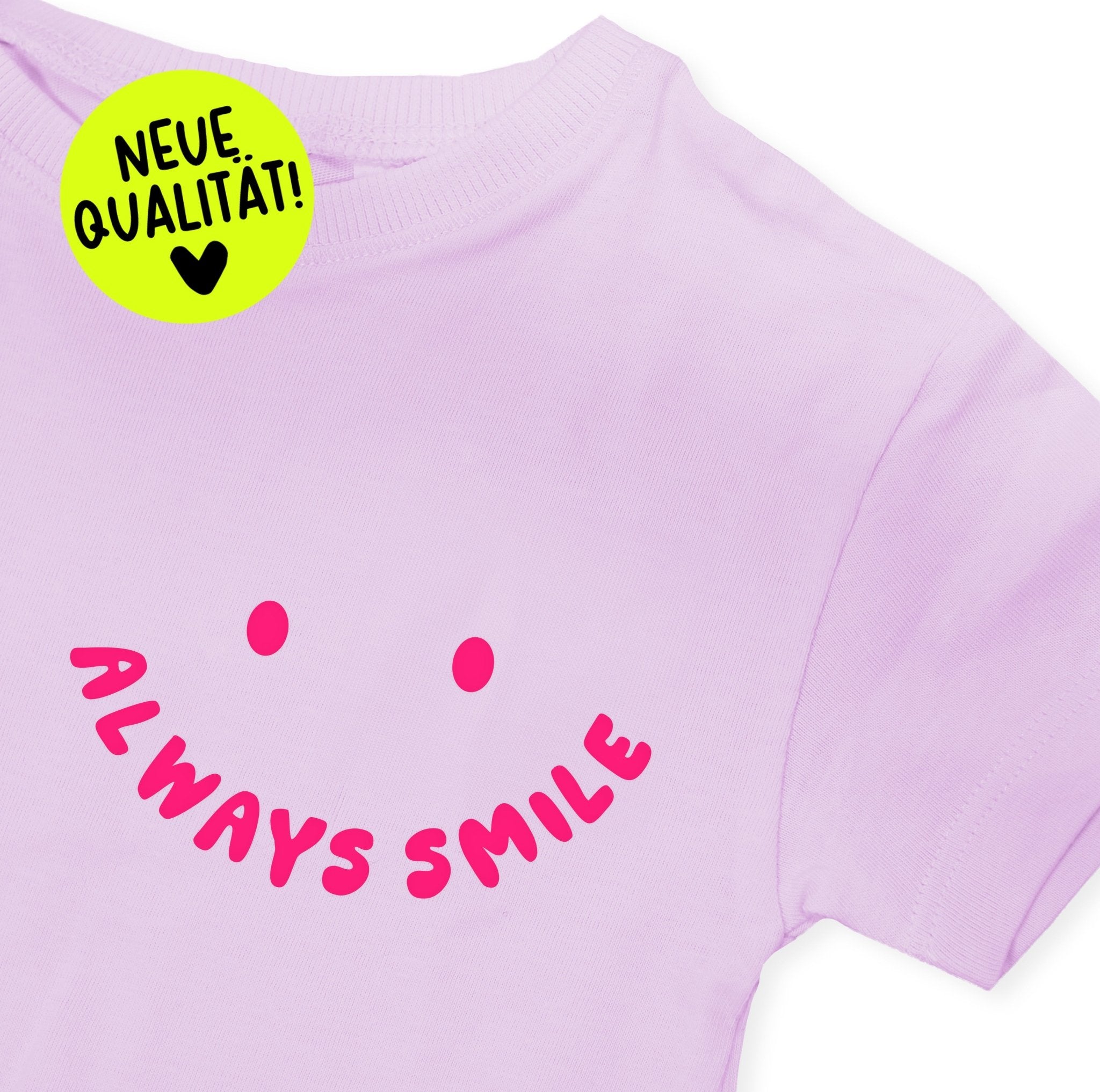 Flock - Patch - always smile *iron - on* - Paul & Clara