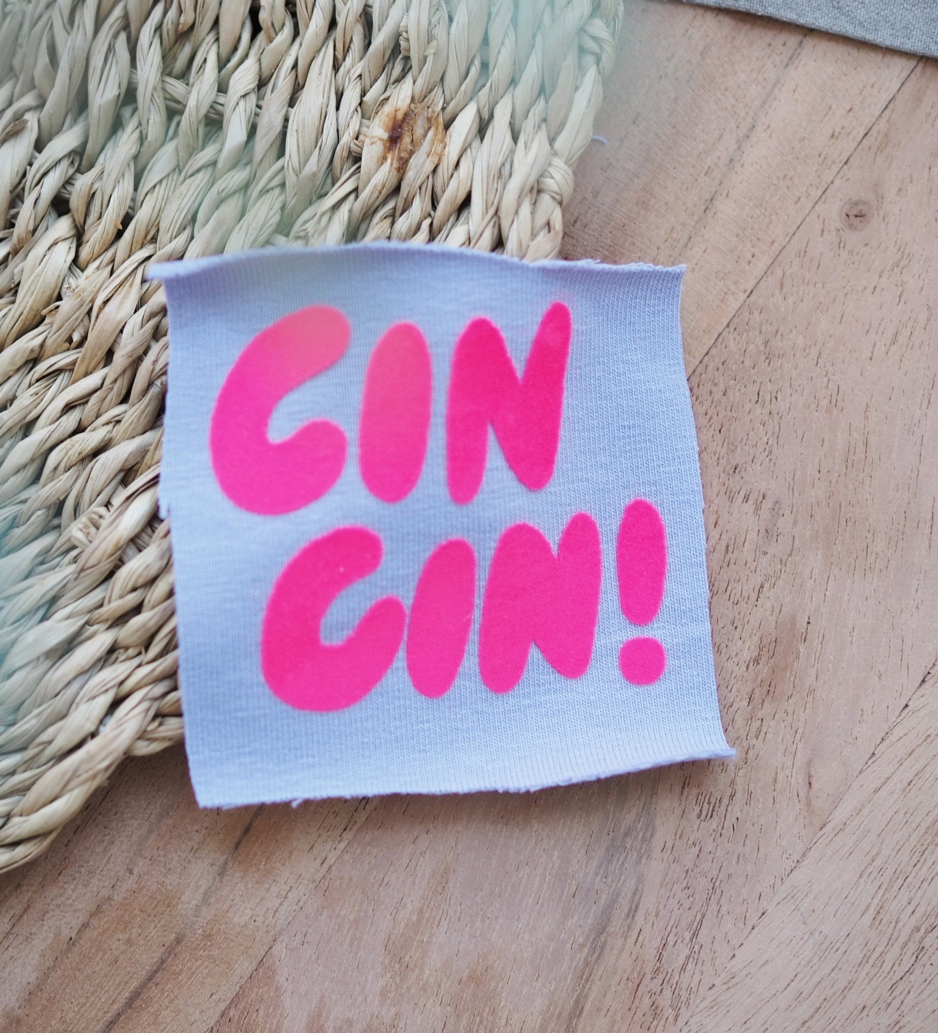 Flock - Patch - cin cin! *iron - on* - Paul & Clara