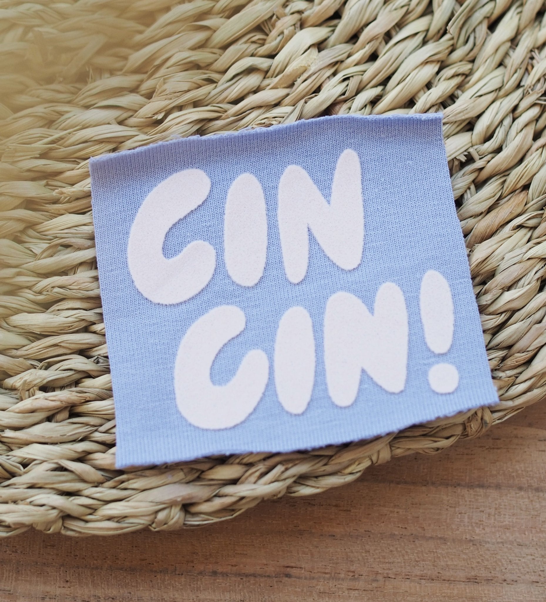 Flock - Patch - cin cin! *iron - on* - Paul & Clara