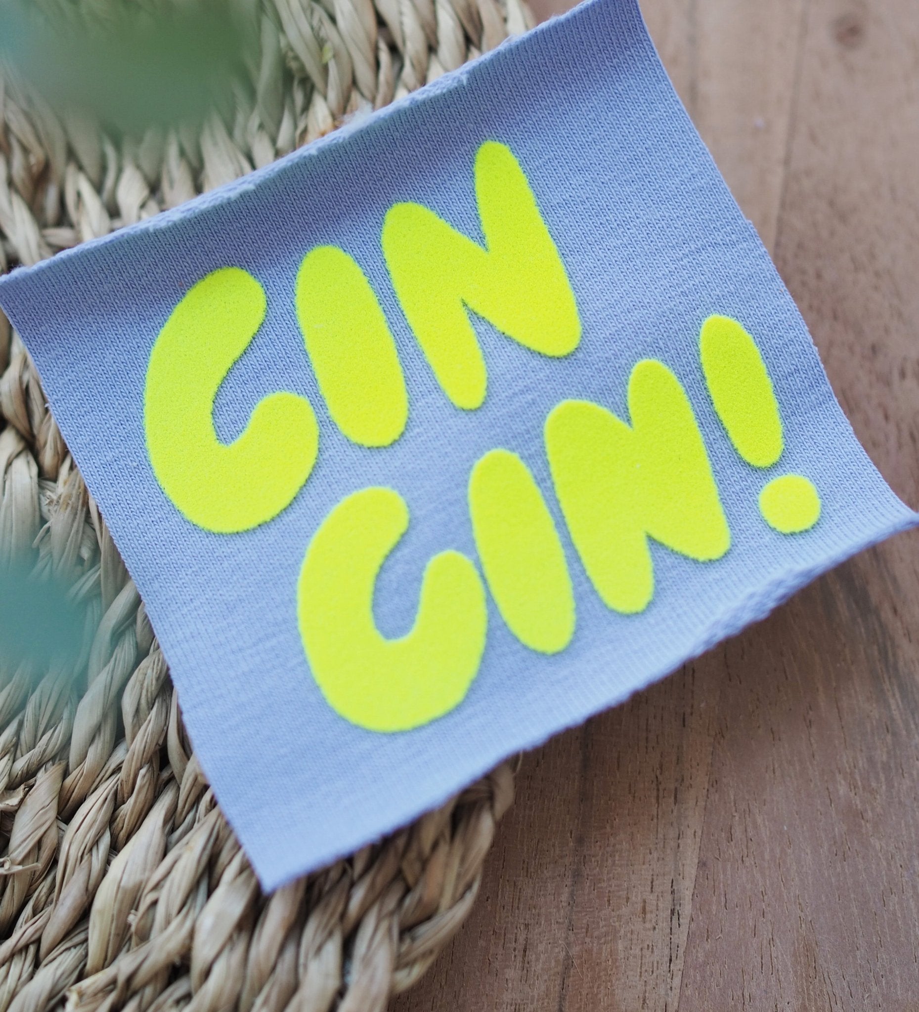 Flock - Patch - cin cin! *iron - on* - Paul & Clara