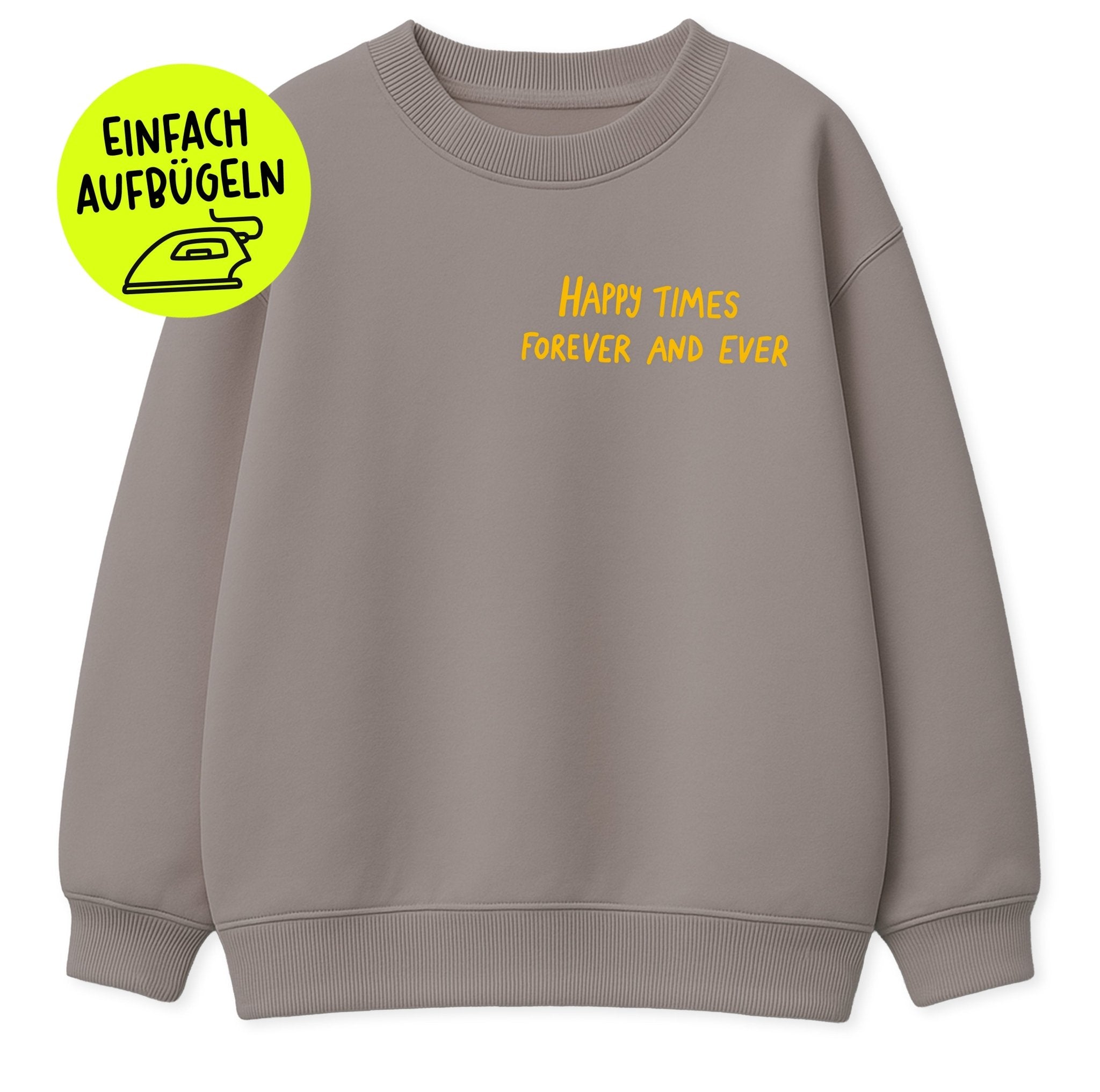 Flock - Patch - happy times forever and ever *iron - on* - Paul & Clara