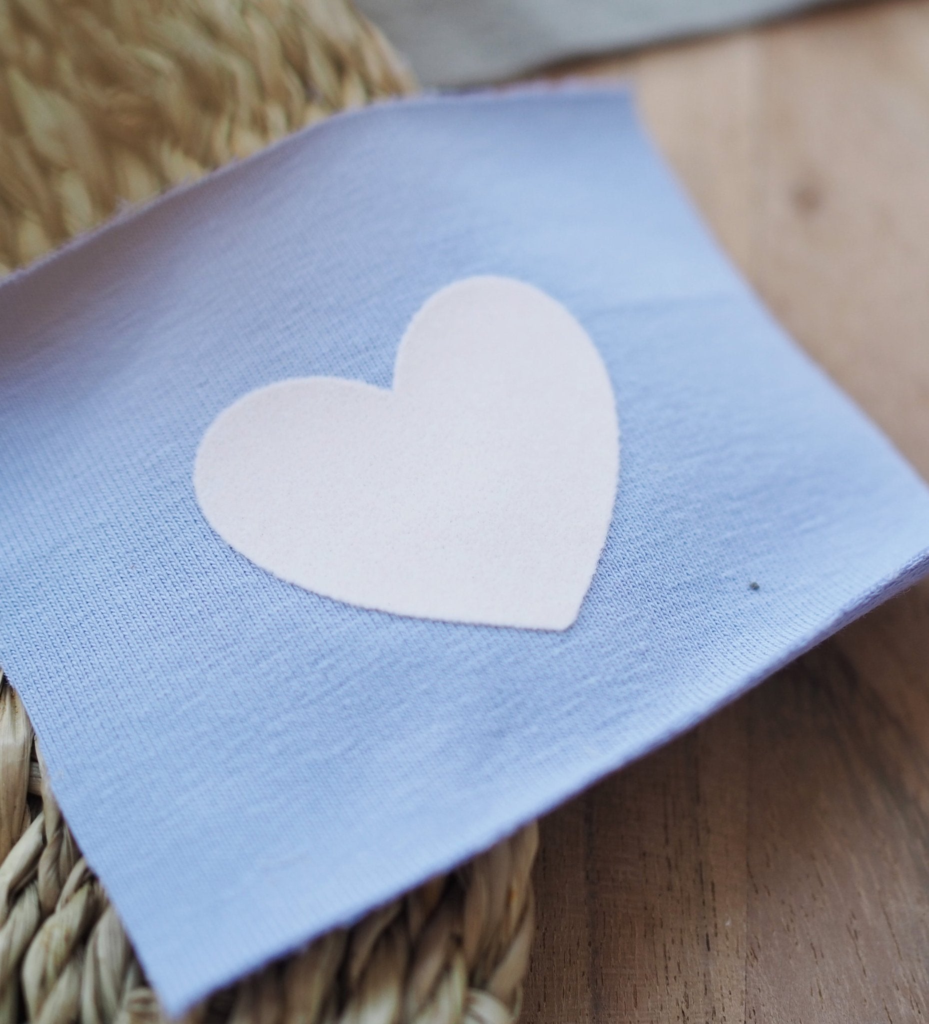 Flock - Patch - Herz *iron - on* - Paul & Clara