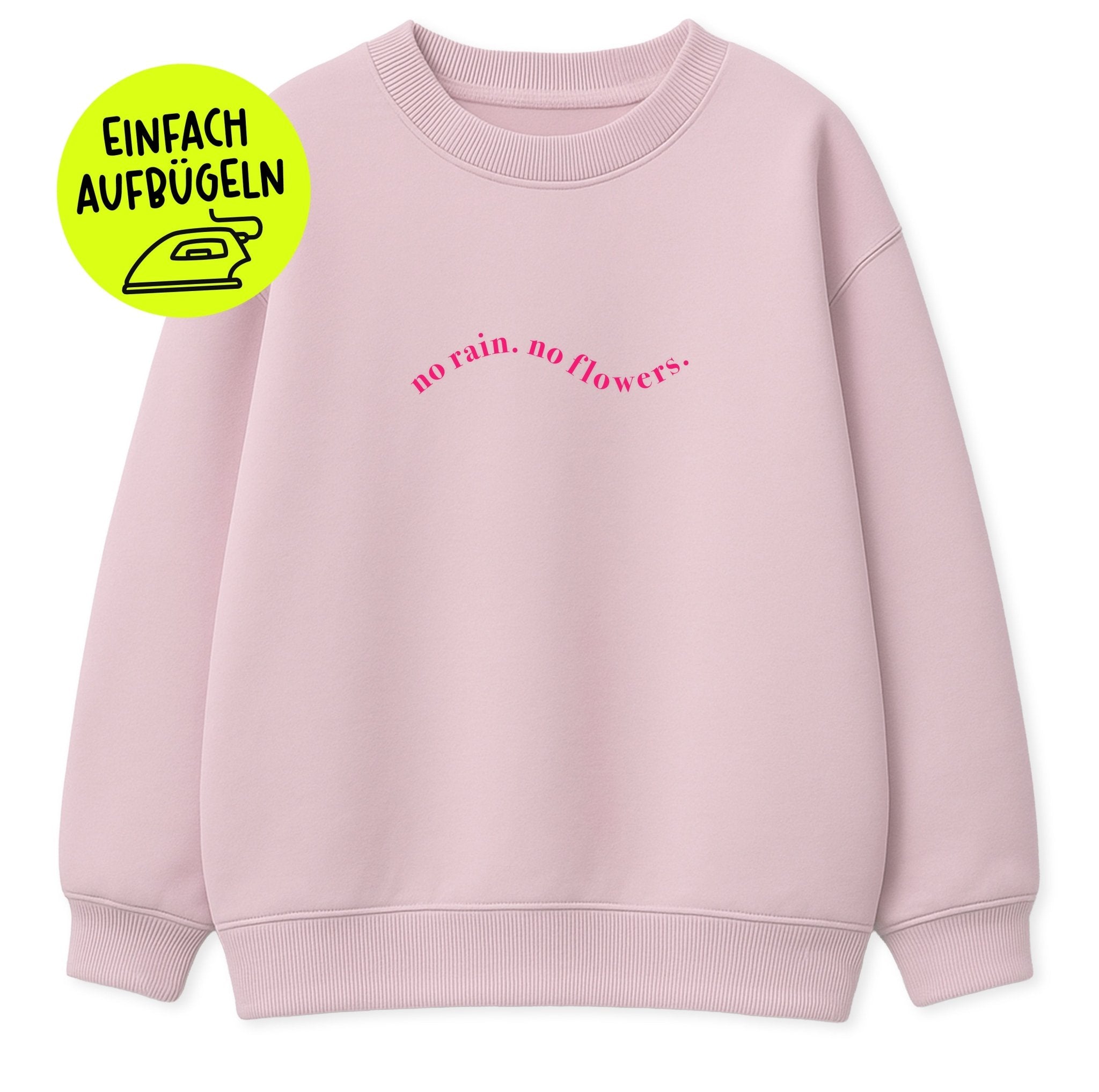 Flock - Patch - no rain. no flowers. *iron - on* - Paul & Clara