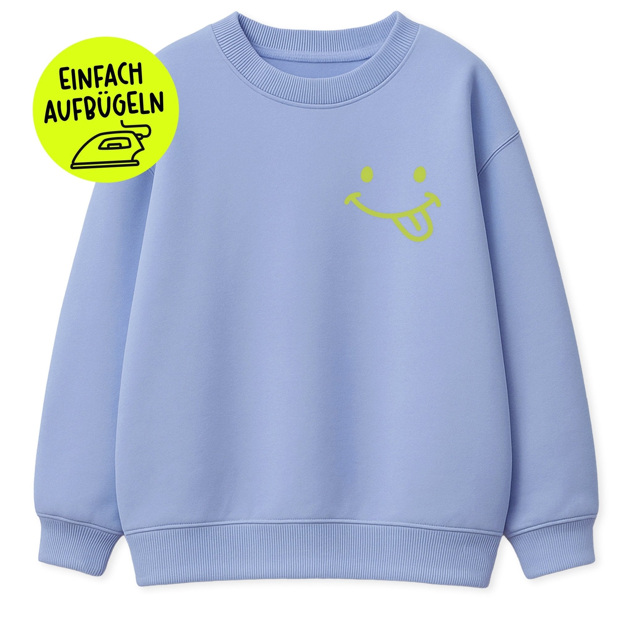 Flock - Patch - smile zunge *iron - on* - Paul & Clara