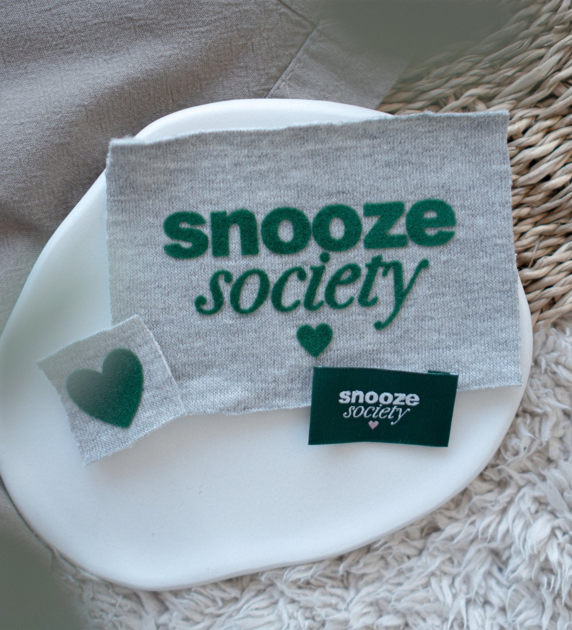 Flock - Patch - snooze society *iron - on* - Paul & Clara