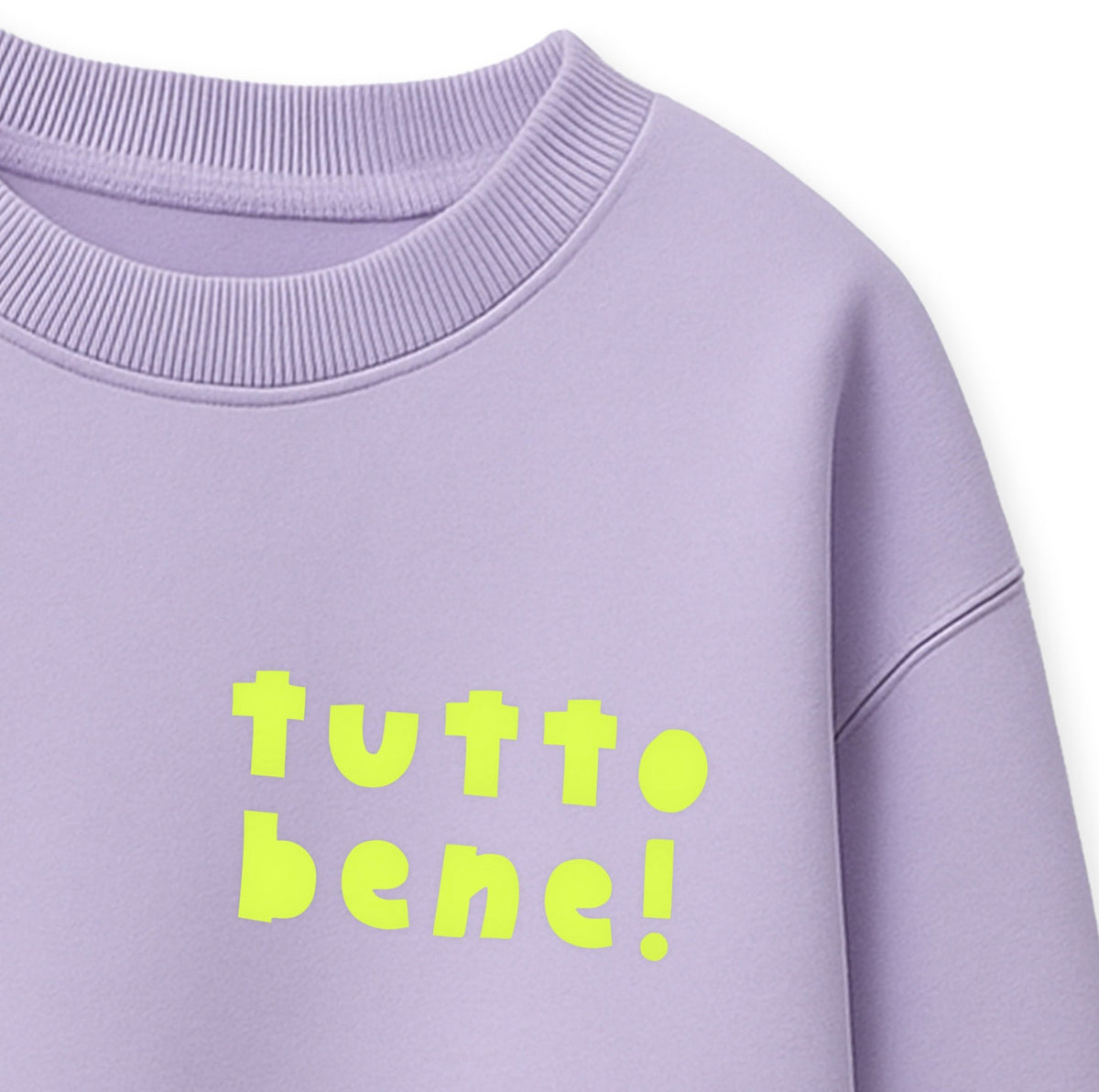 Flock-Patch - tutto bene! *iron-on* - Paul & Clara