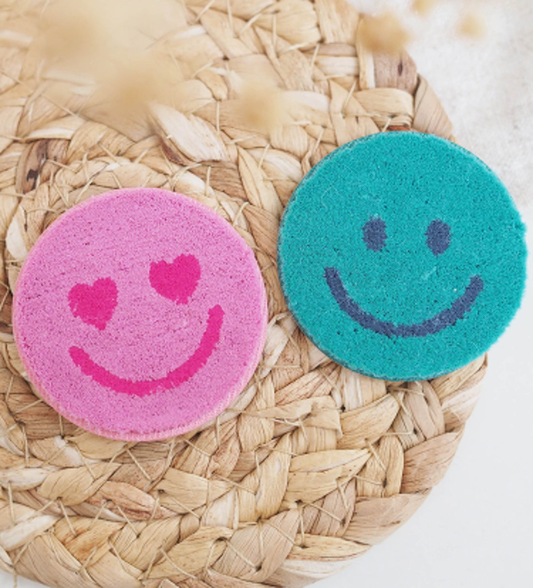 Fluff Patch - Smile neonpink *iron - on* - Paul & Clara