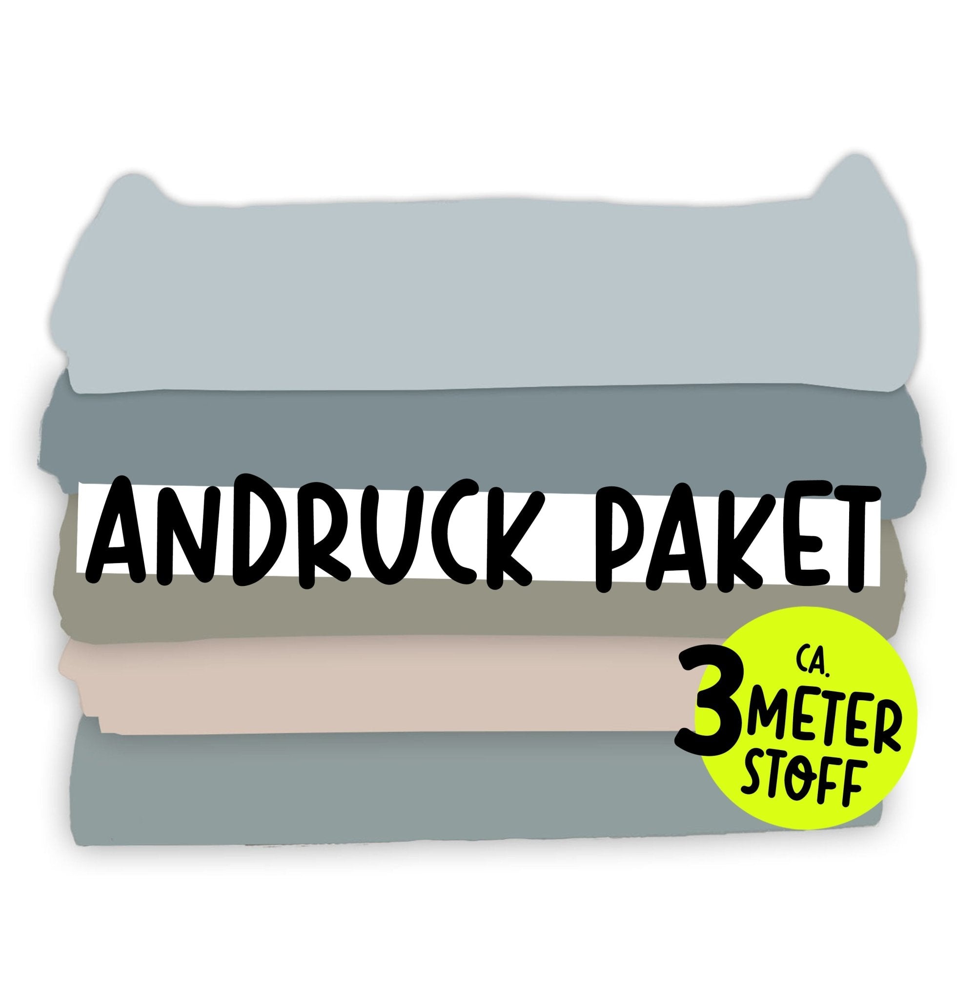 Glücks - Paket EPs - Andruck - Stoffe *JUNGS* 1 kg - Paul & Clara