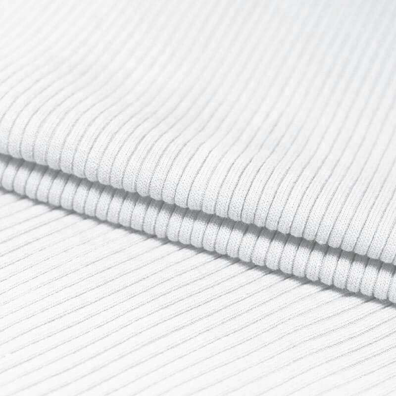 Hipster Bündchen XXL - Weiß *Schlauchware* *AB 10 CM* - Paul & Clara