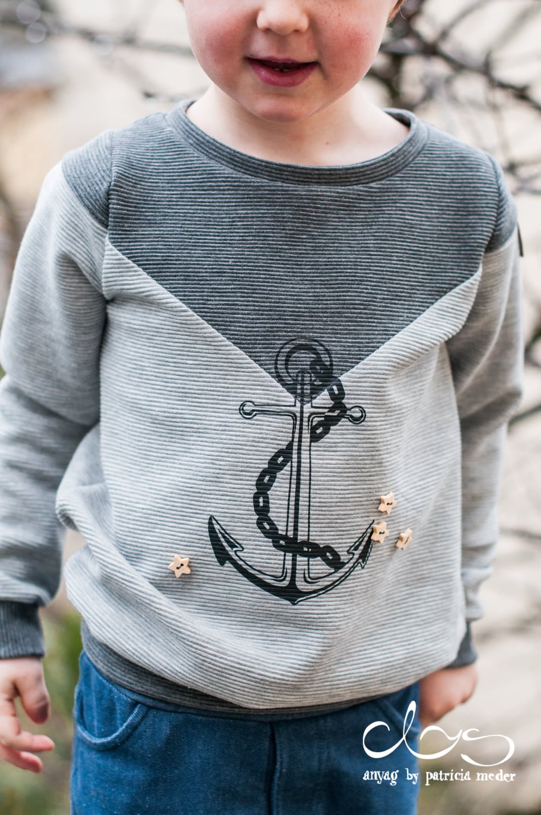 Holzknöpfe *Stern* - 10 Stück - Paul & Clara