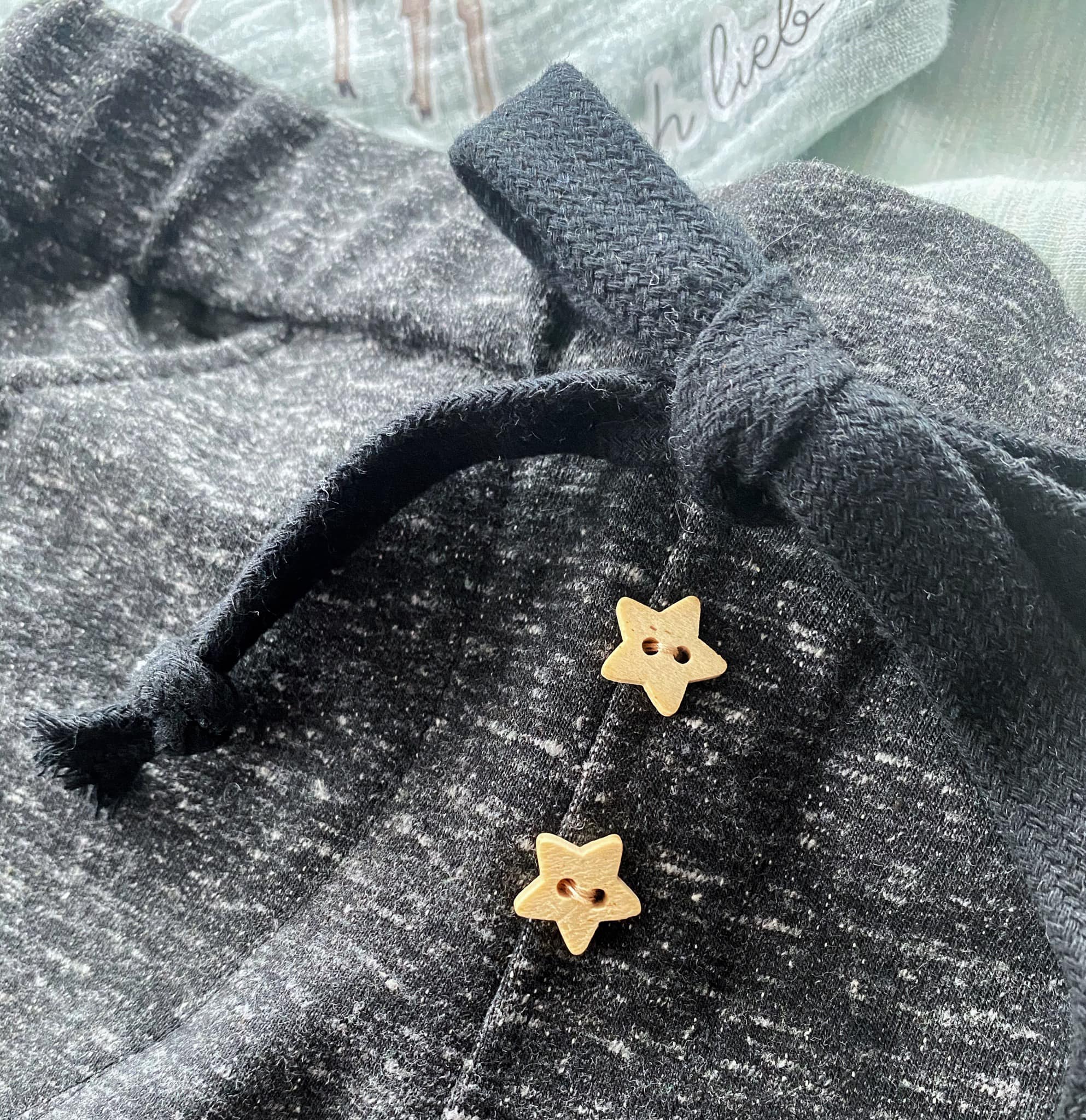 Holzknöpfe *Stern* - 10 Stück - Paul & Clara