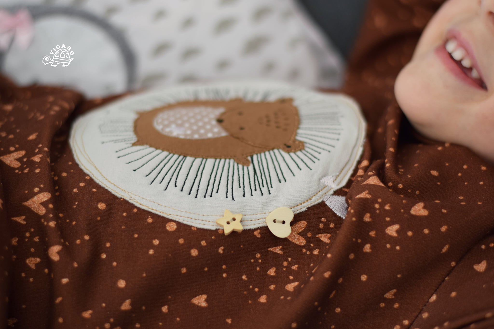 Holzknöpfe *Stern* - 10 Stück - Paul & Clara