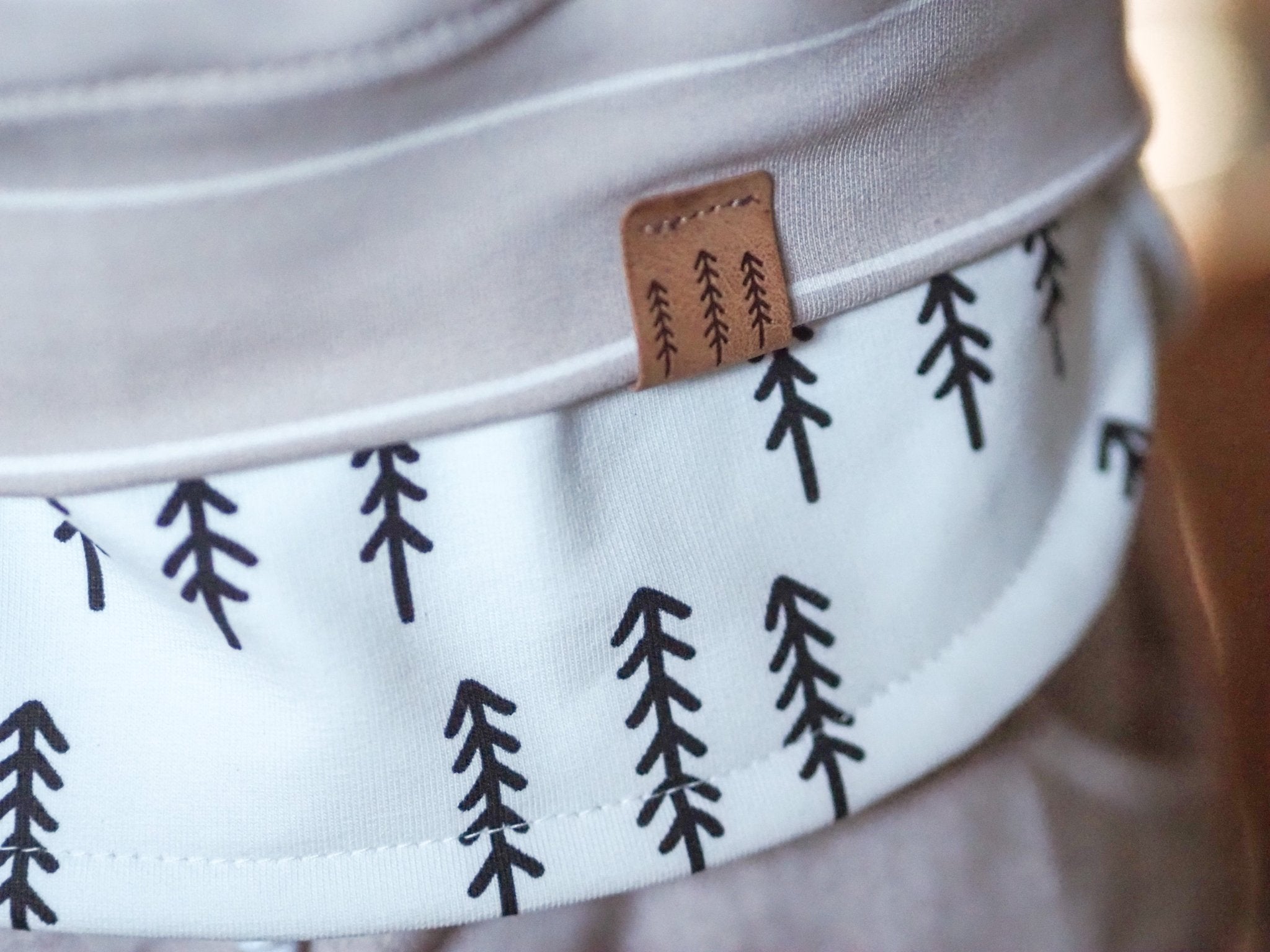 Klapp - Kunstlederlabel - Bäume - Paul & Clara