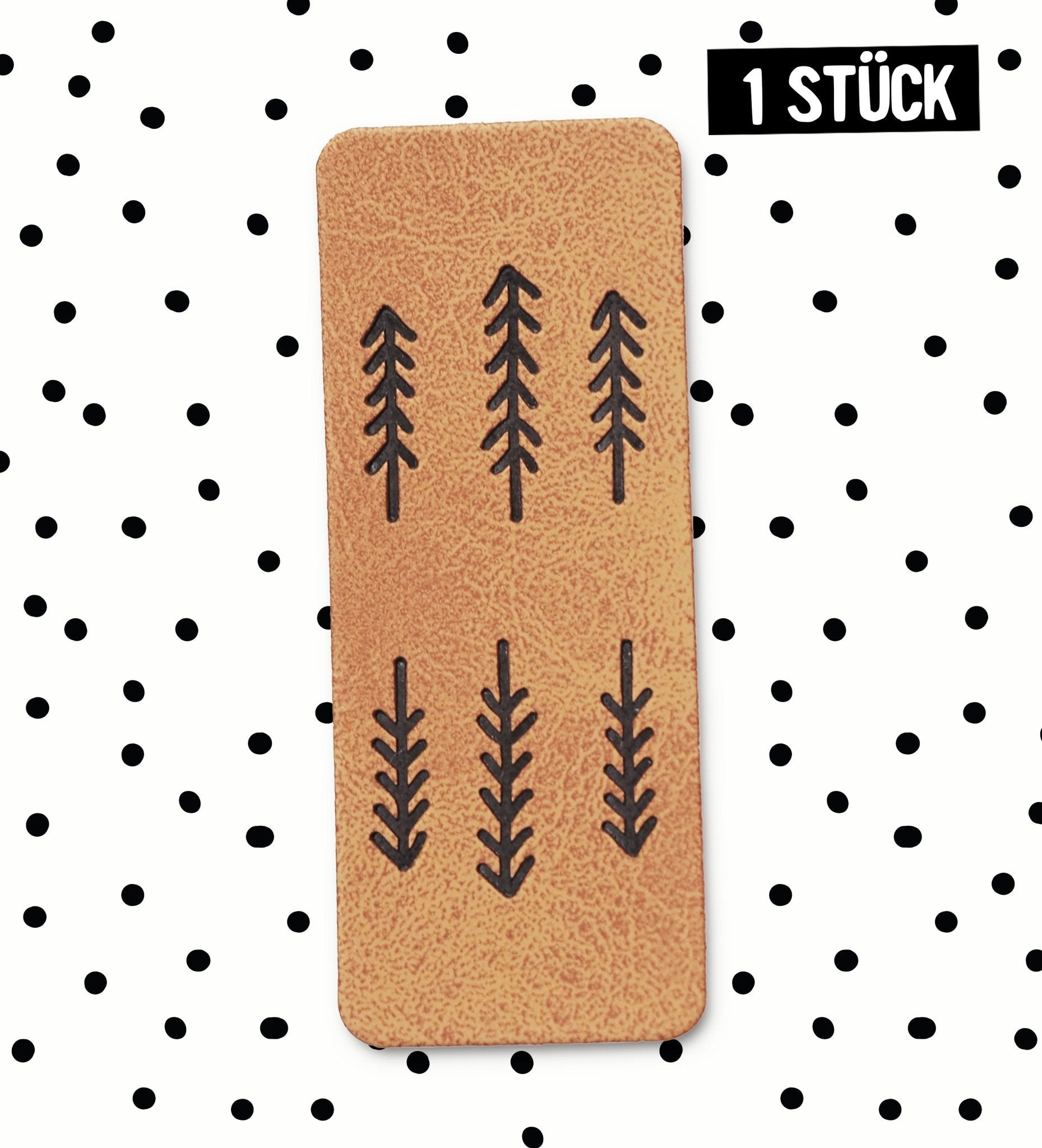 Klapp - Kunstlederlabel - Bäume - Paul & Clara