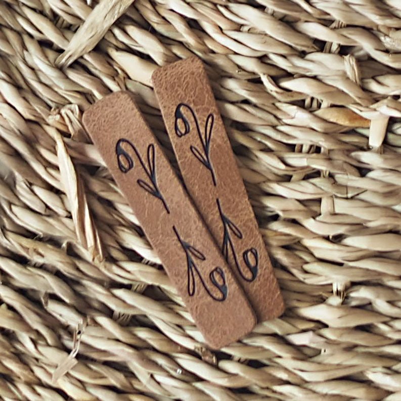 Klapp - Kunstlederlabel - Maiglöckchen - Paul & Clara