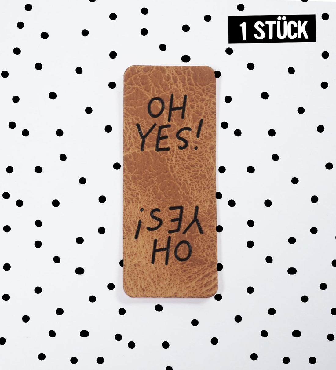 Klapp - Kunstlederlabel - OH YES - Paul & Clara