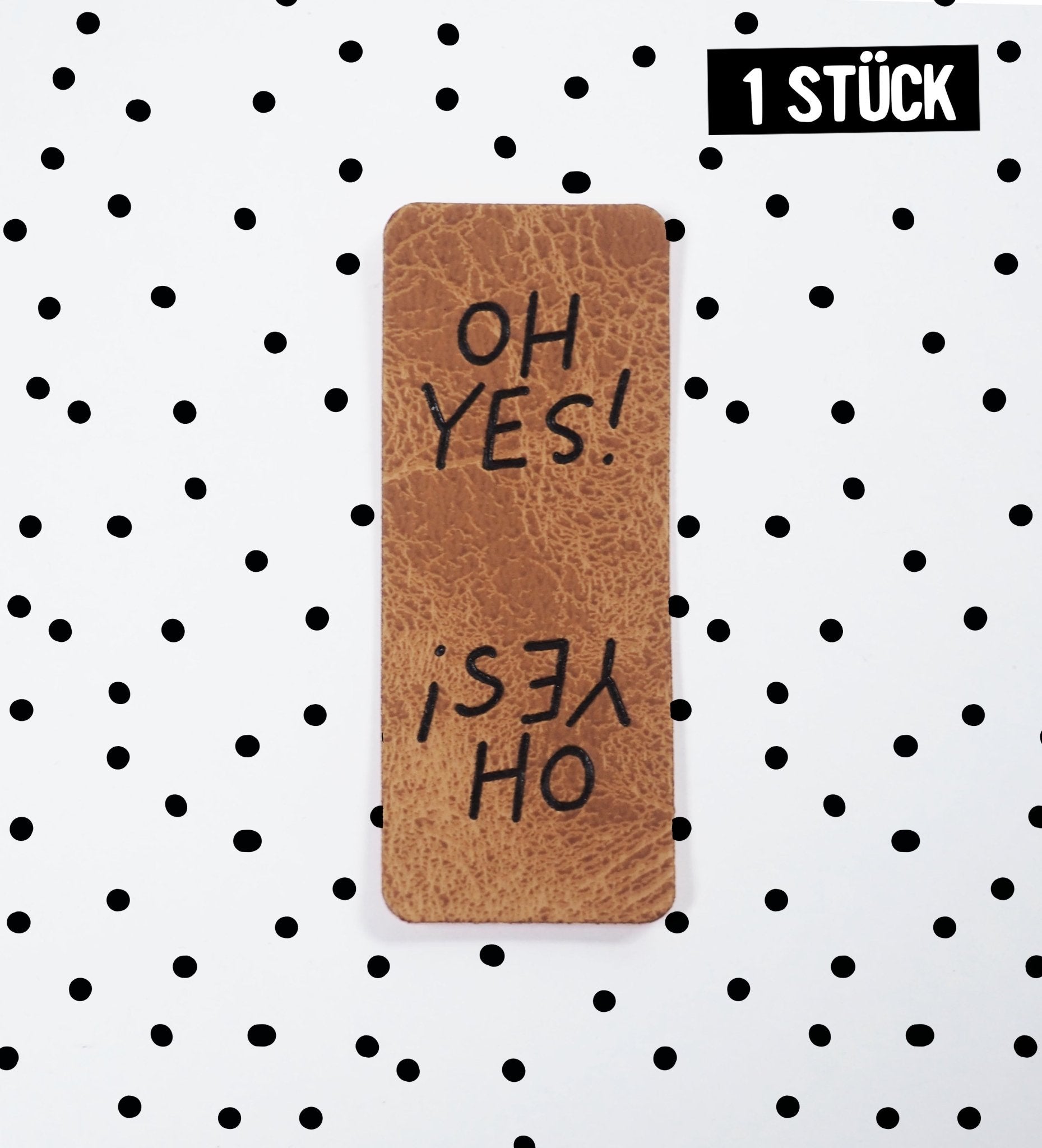 Klapp - Kunstlederlabel - OH YES - Paul & Clara