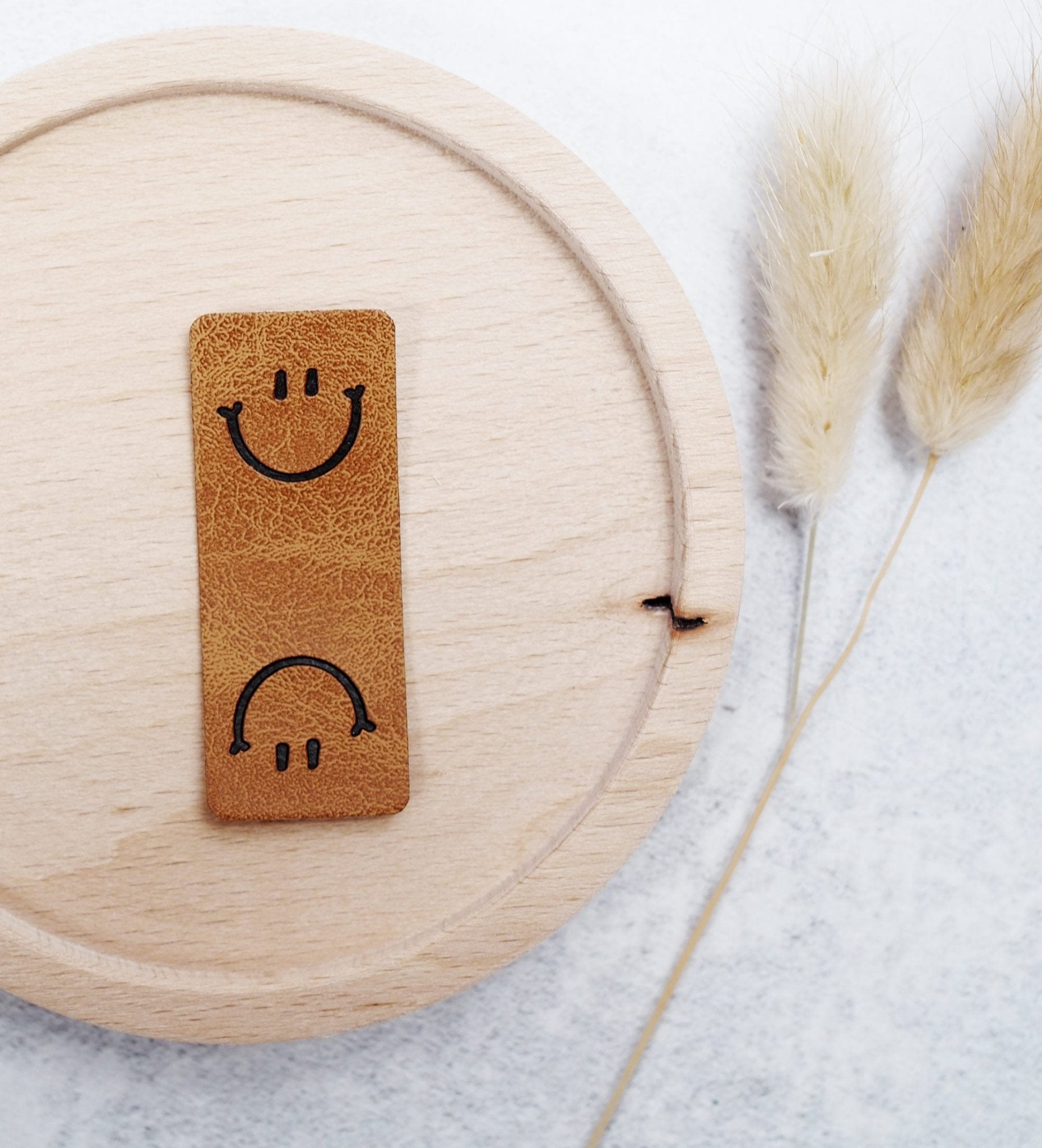 Klapp - Kunstlederlabel - Smile - Paul & Clara