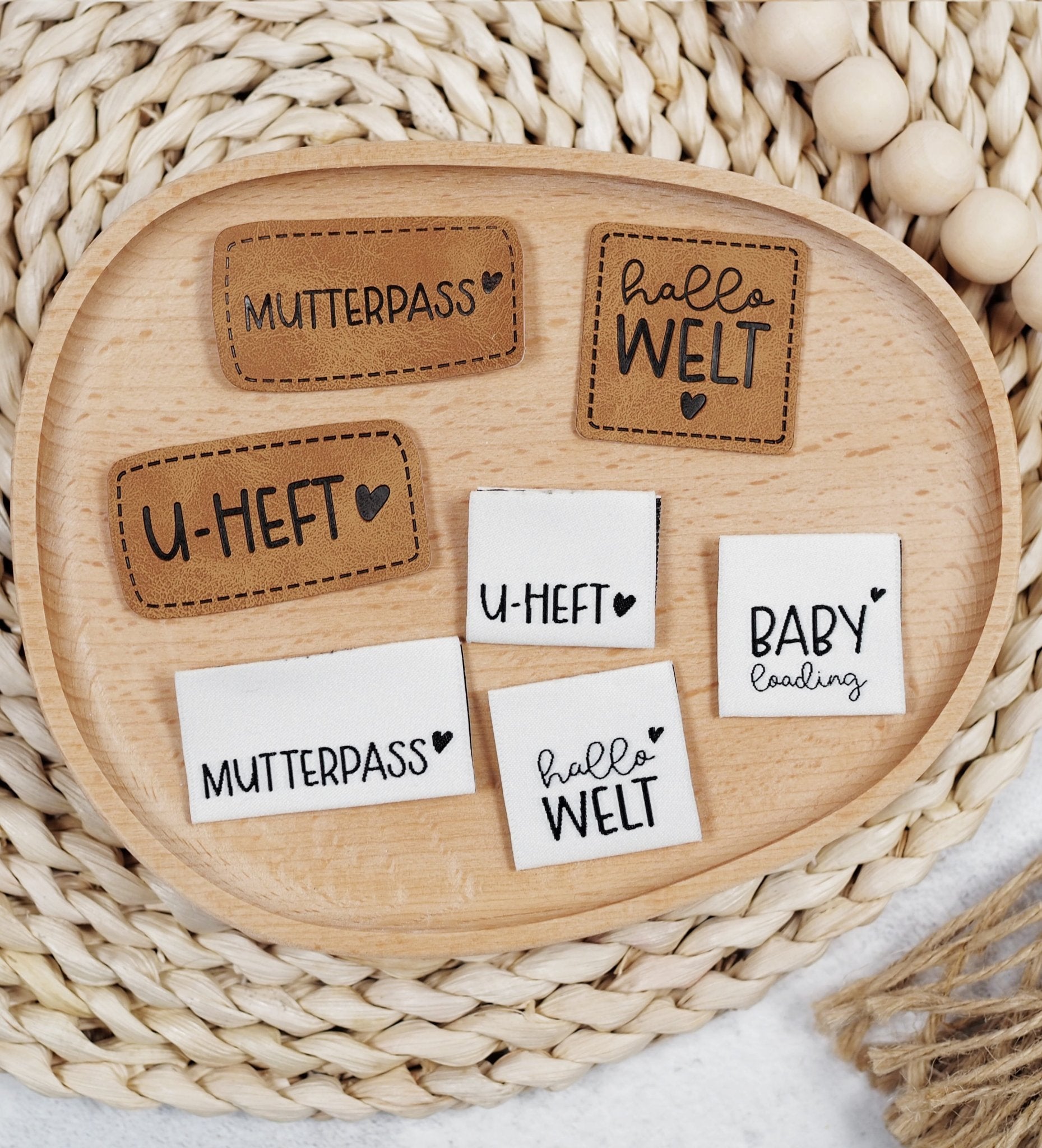 Klapp - Weblabel *baby loading* Weiß - Paul & Clara