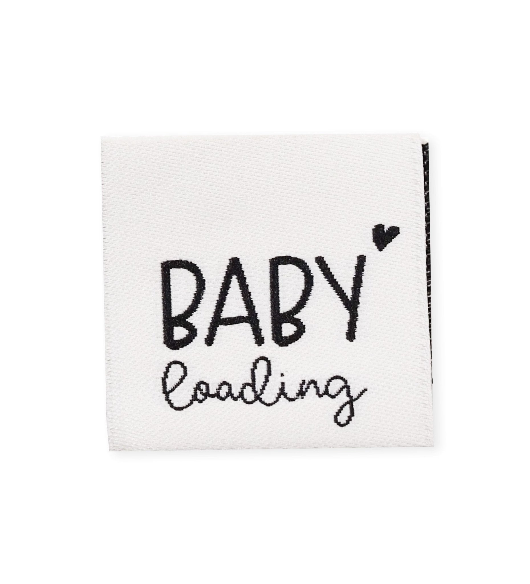 Klapp - Weblabel *baby loading* Weiß - Paul & Clara