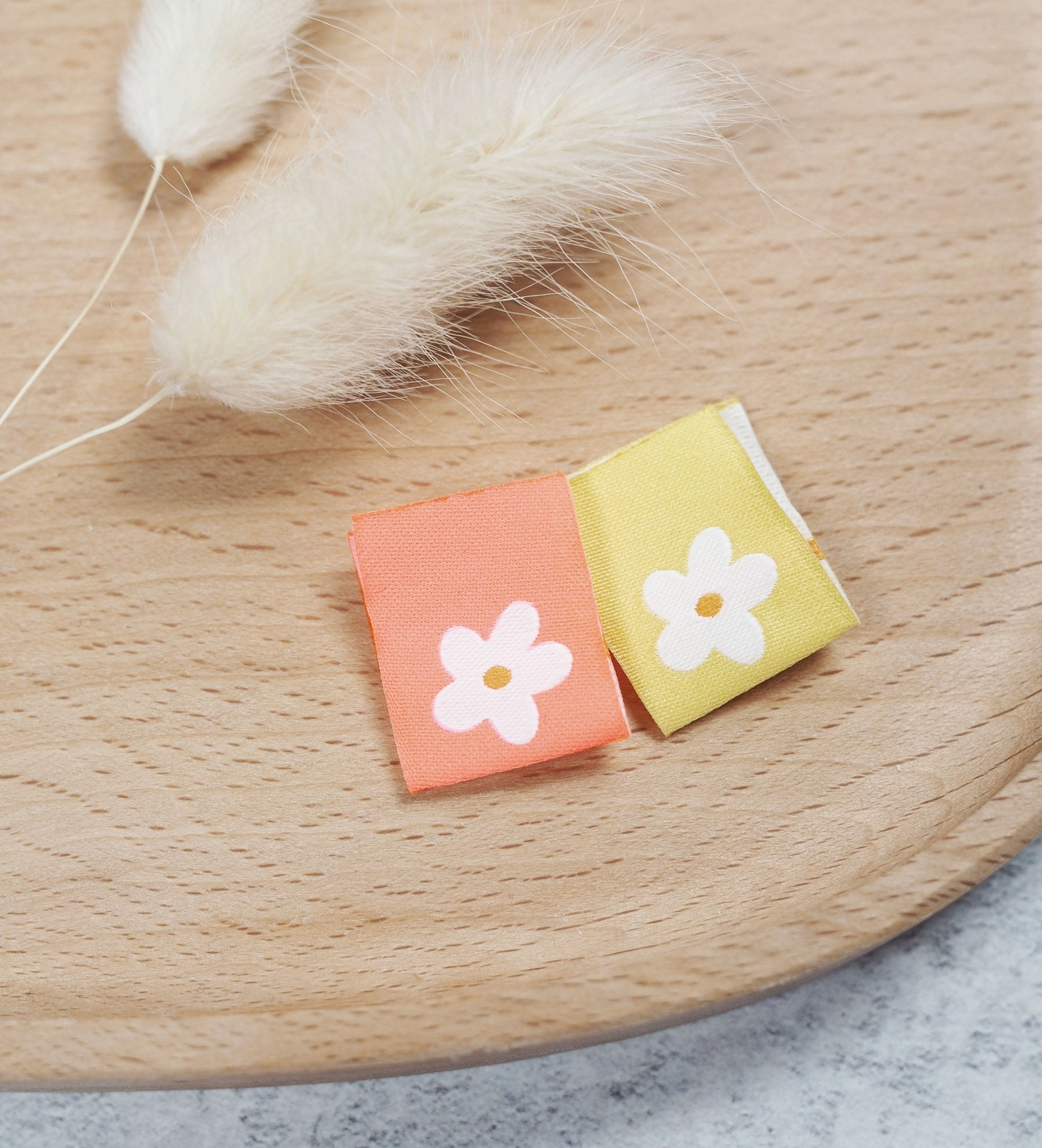 Klapp - Weblabel *blume* neonorange - Paul & Clara