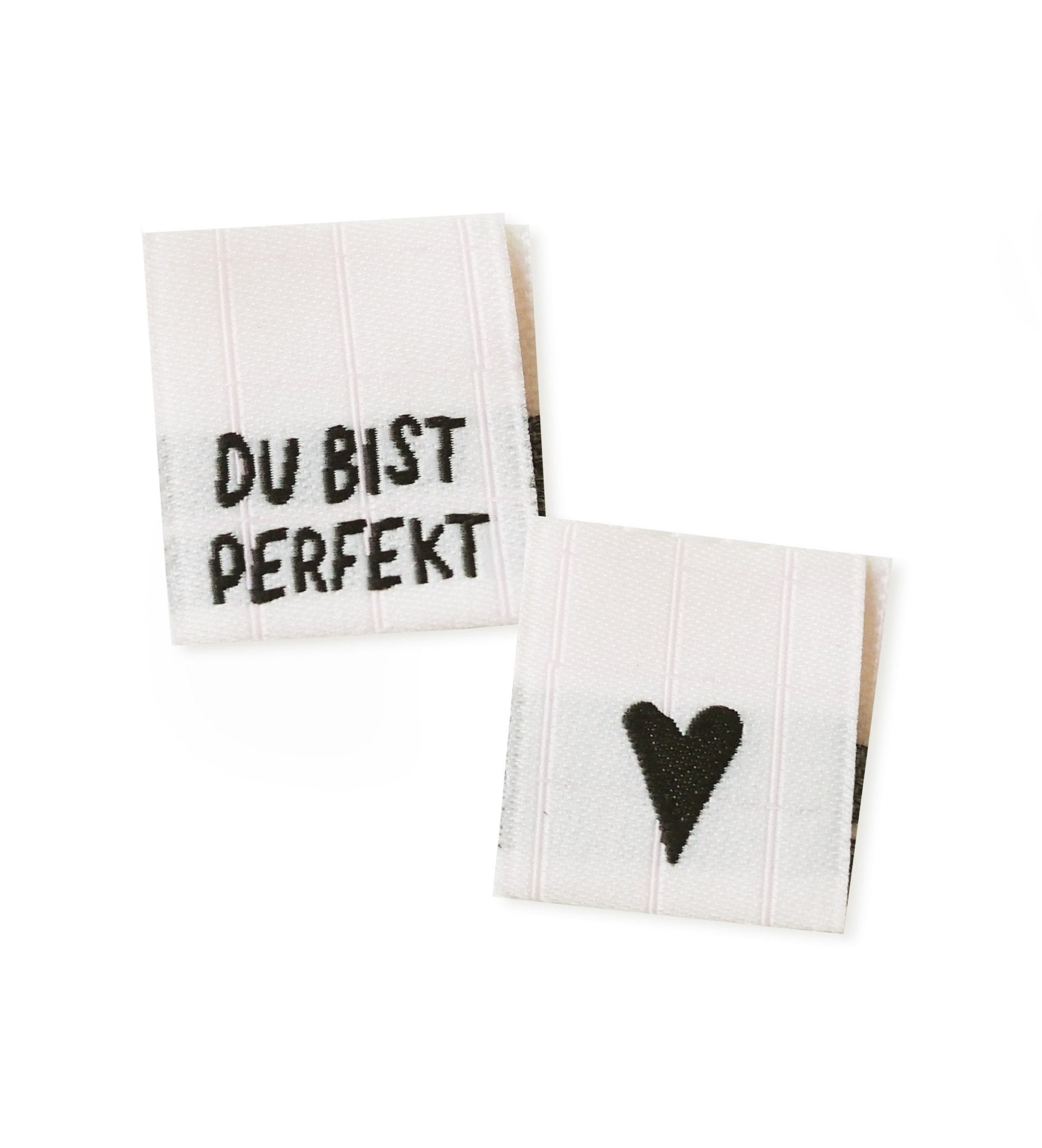 Klapp - Weblabel *du bist perfekt* rosa - Paul & Clara