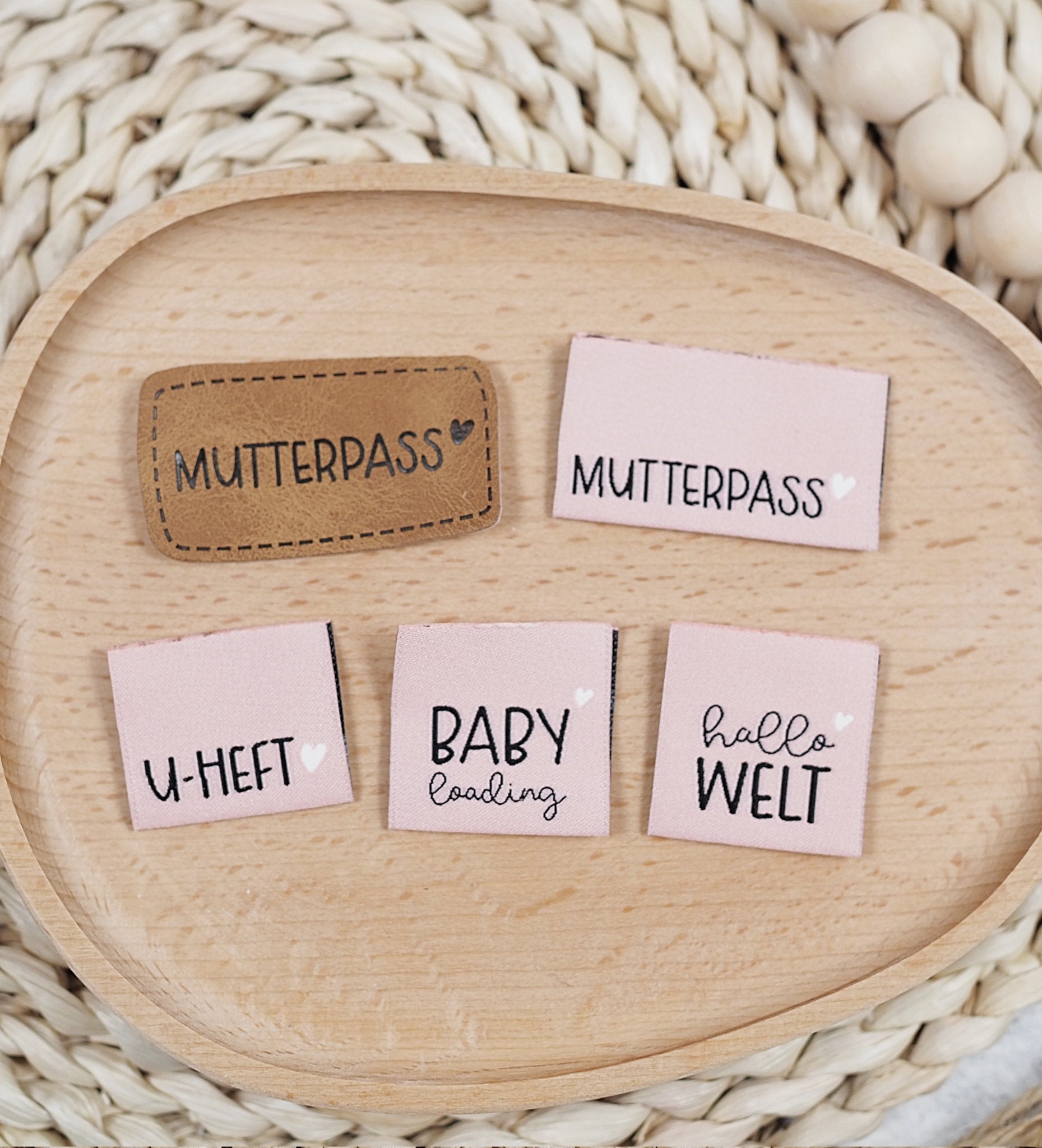 Klapp - Weblabel *hallo welt* Rosa - Paul & Clara