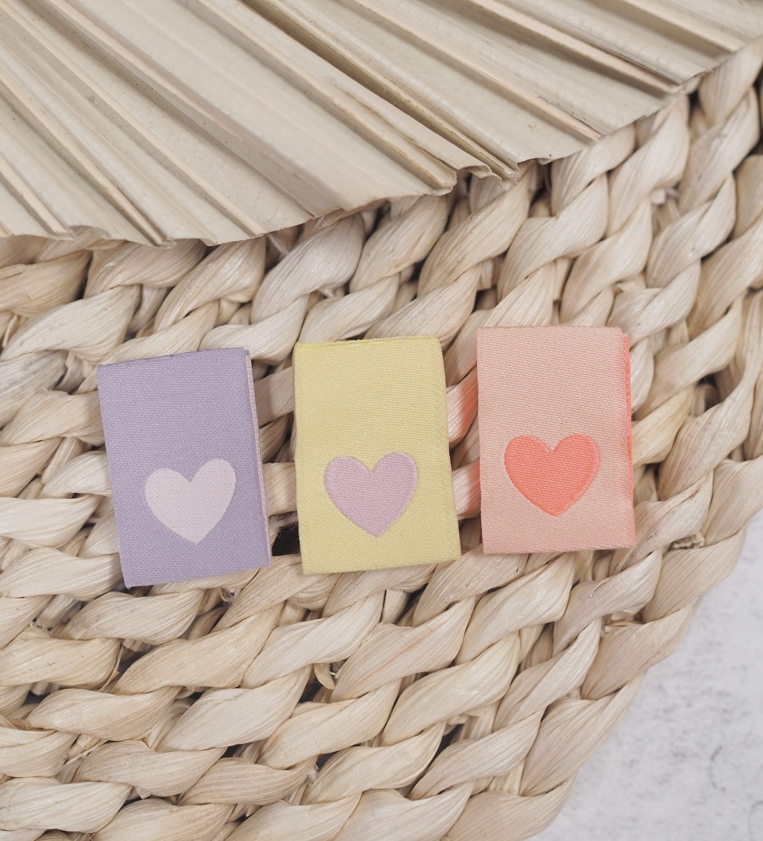 Klapp - Weblabel *herzen* - 3er - Set - Paul & Clara