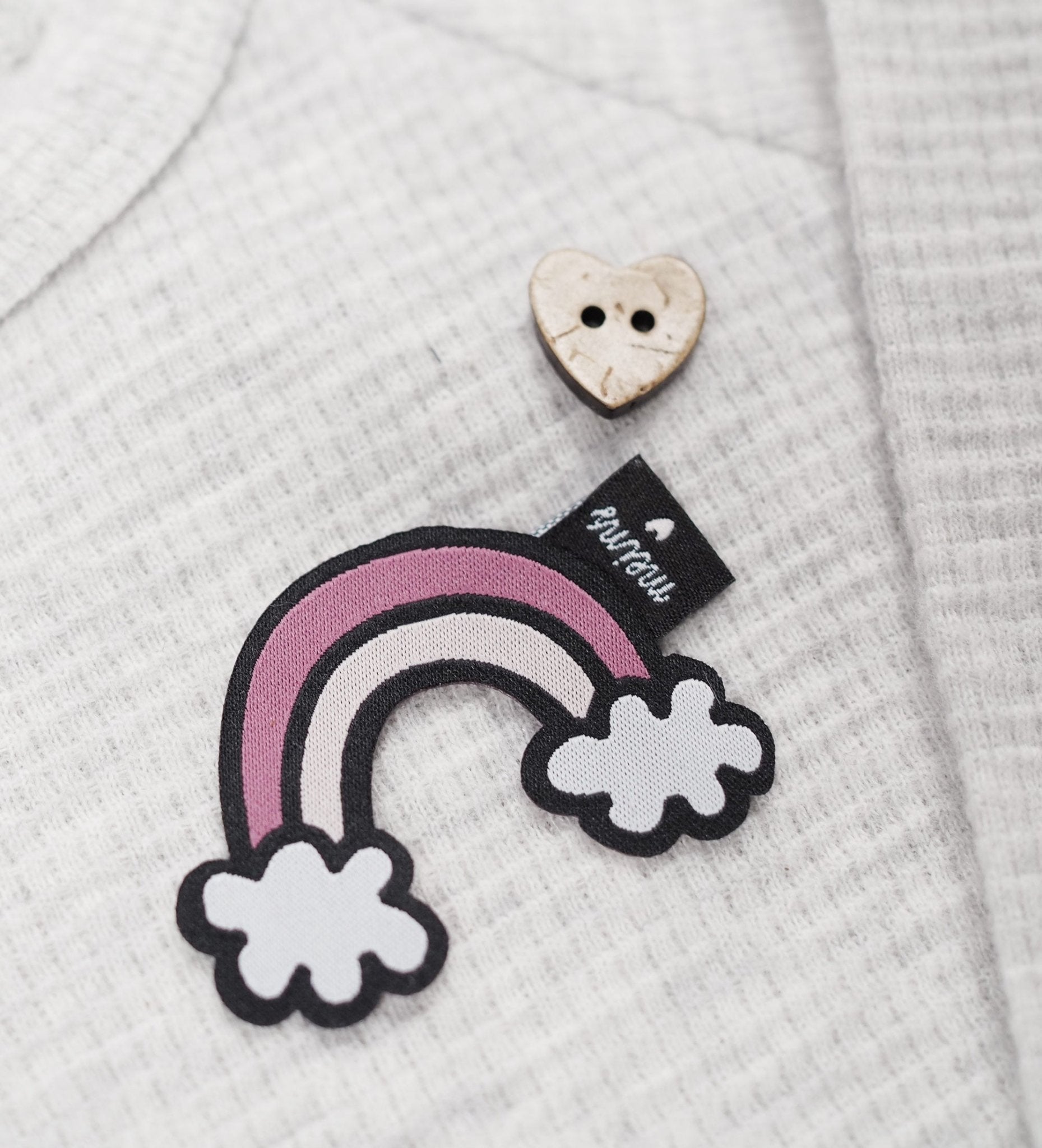 Klapp - Weblabel *meins ♥* schwarz - Paul & Clara