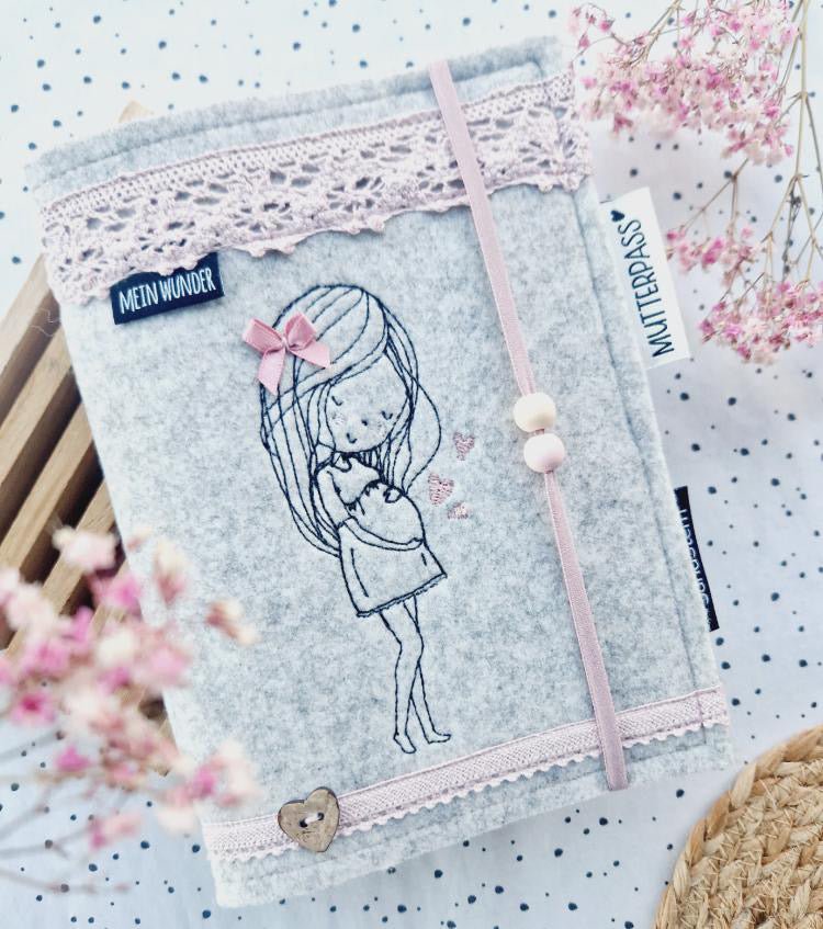 Klapp - Weblabel *Mutterpass* Rosa - Paul & Clara