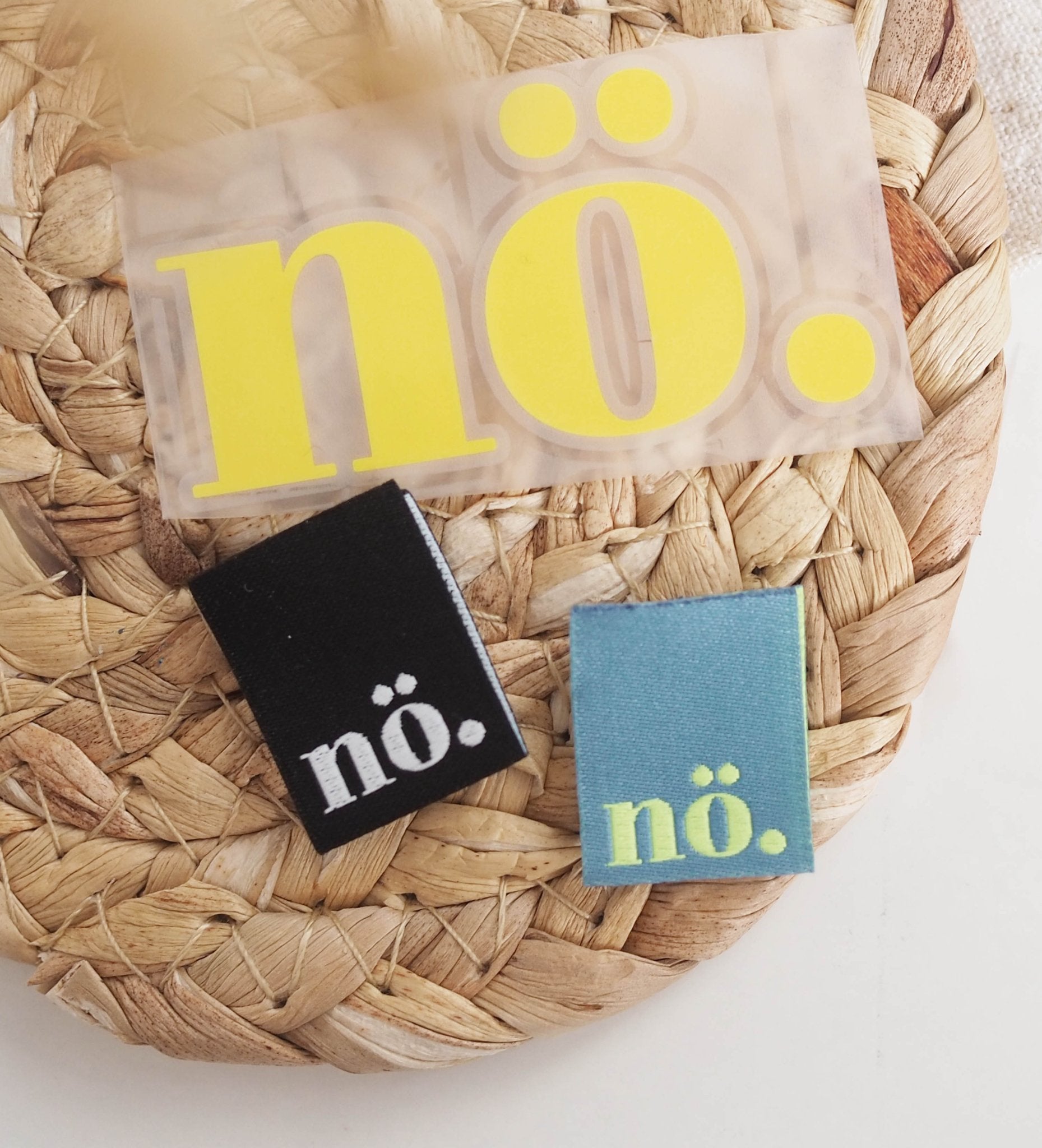 Klapp - Weblabel *nö* blau/neongelb - Paul & Clara