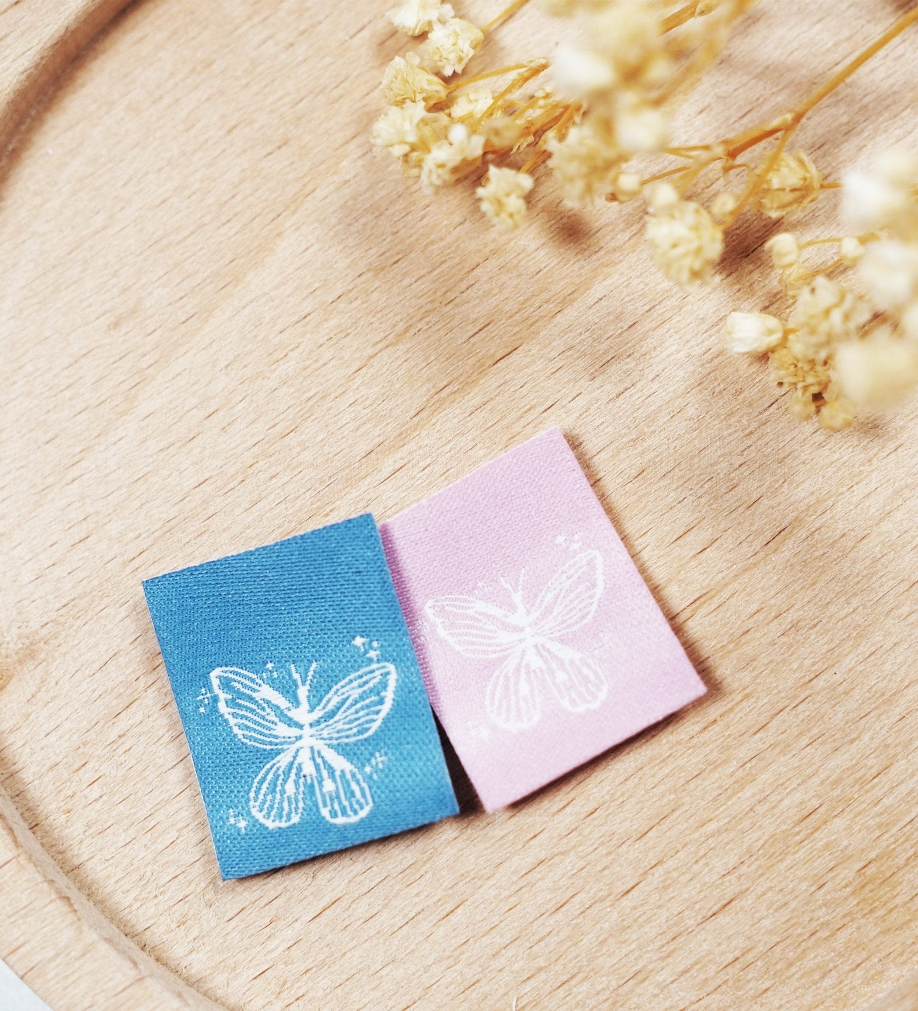 Klapp - Weblabel - Schmetterling * blau* - Paul & Clara