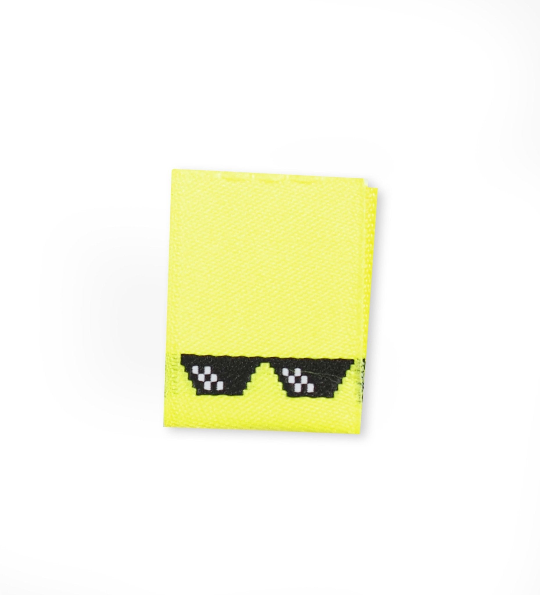 Klapp - Weblabel *sonnenbrille* neongelb - Paul & Clara