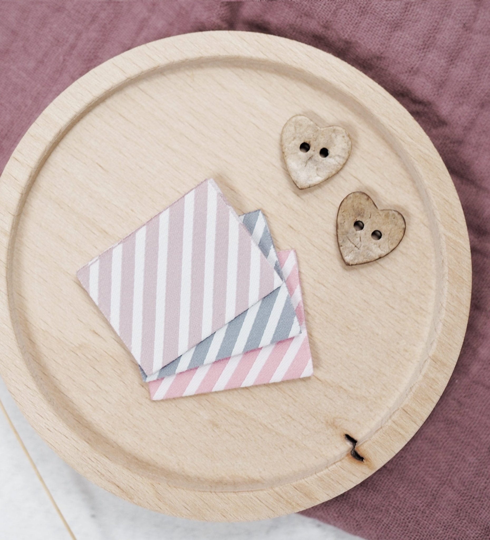 Klapp - Weblabel *Stripes - Graublau* - Paul & Clara