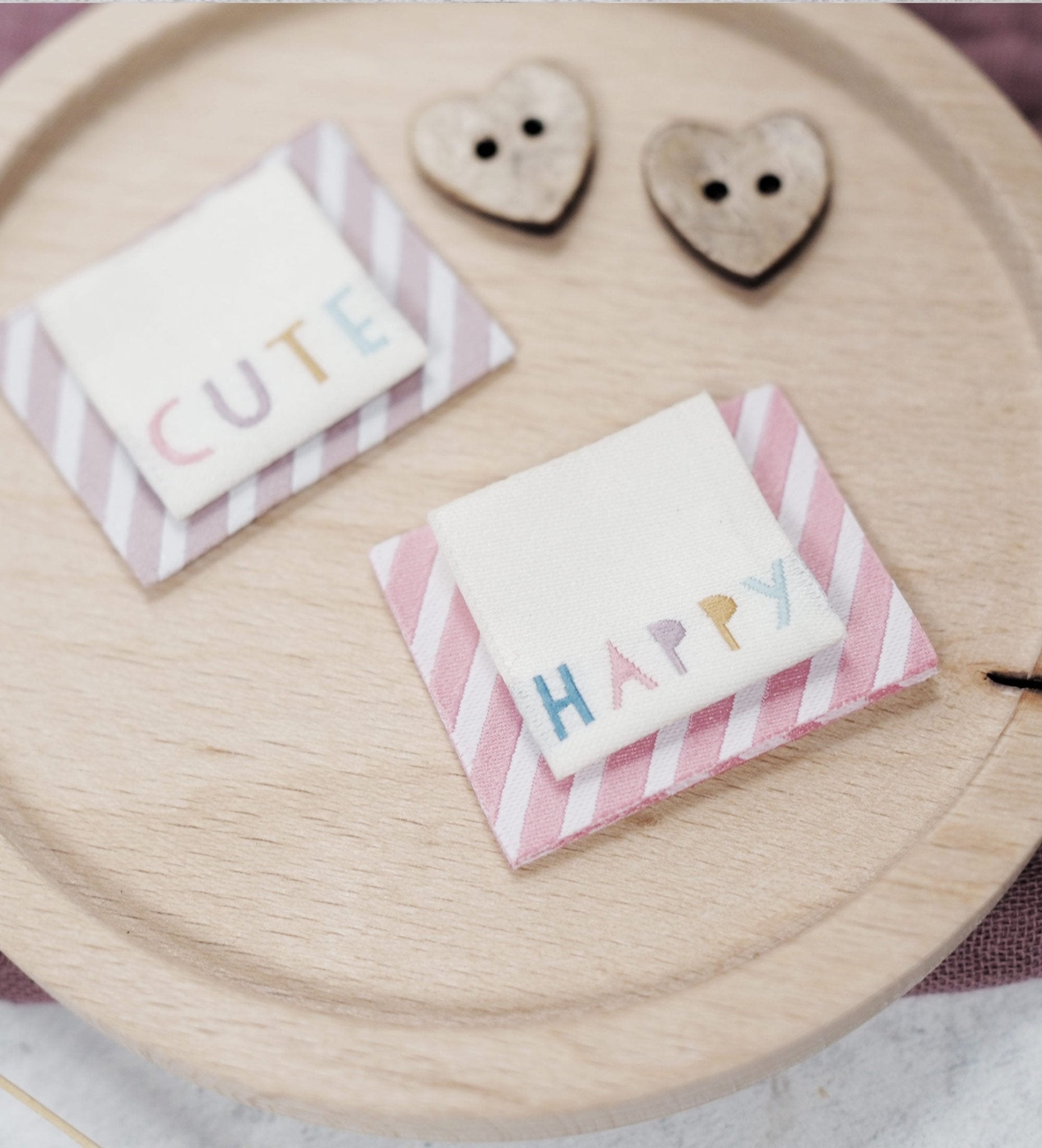 Klapp - Weblabel *Stripes - Graublau* - Paul & Clara