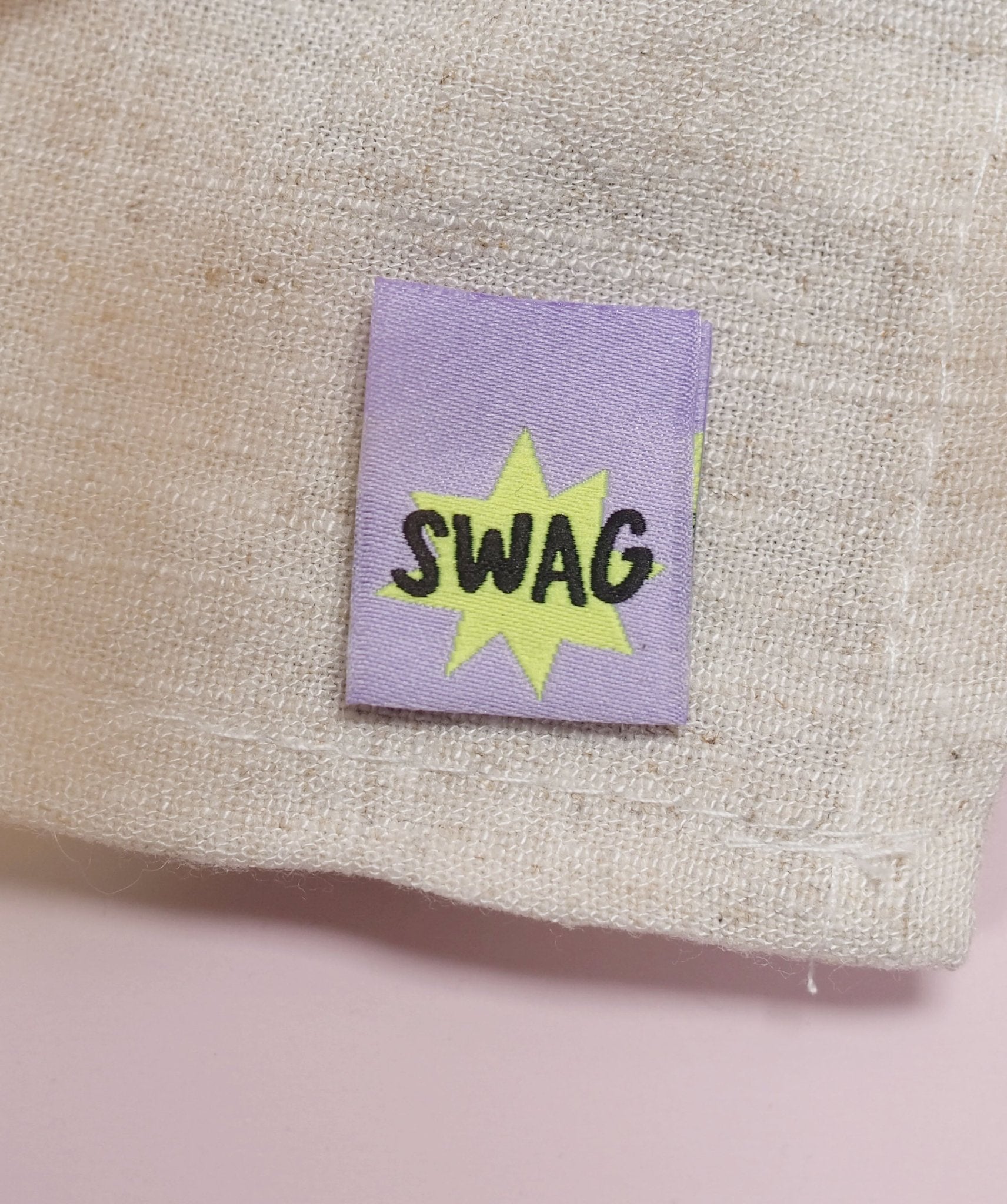 Klapp - Weblabel *SWAG* Lila/Neongelb - Paul & Clara