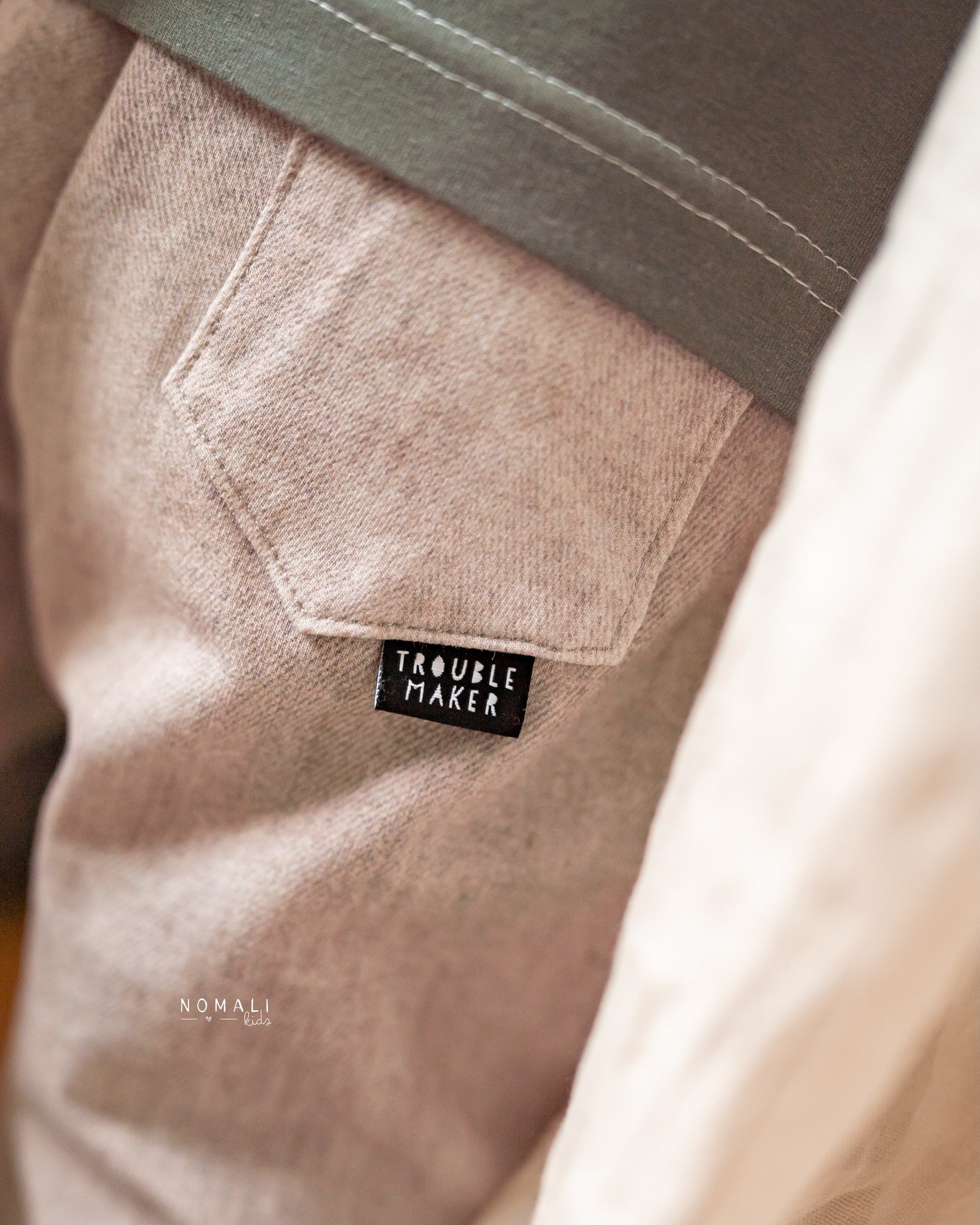 Klapp - Weblabel *trouble maker* schwarz - Paul & Clara