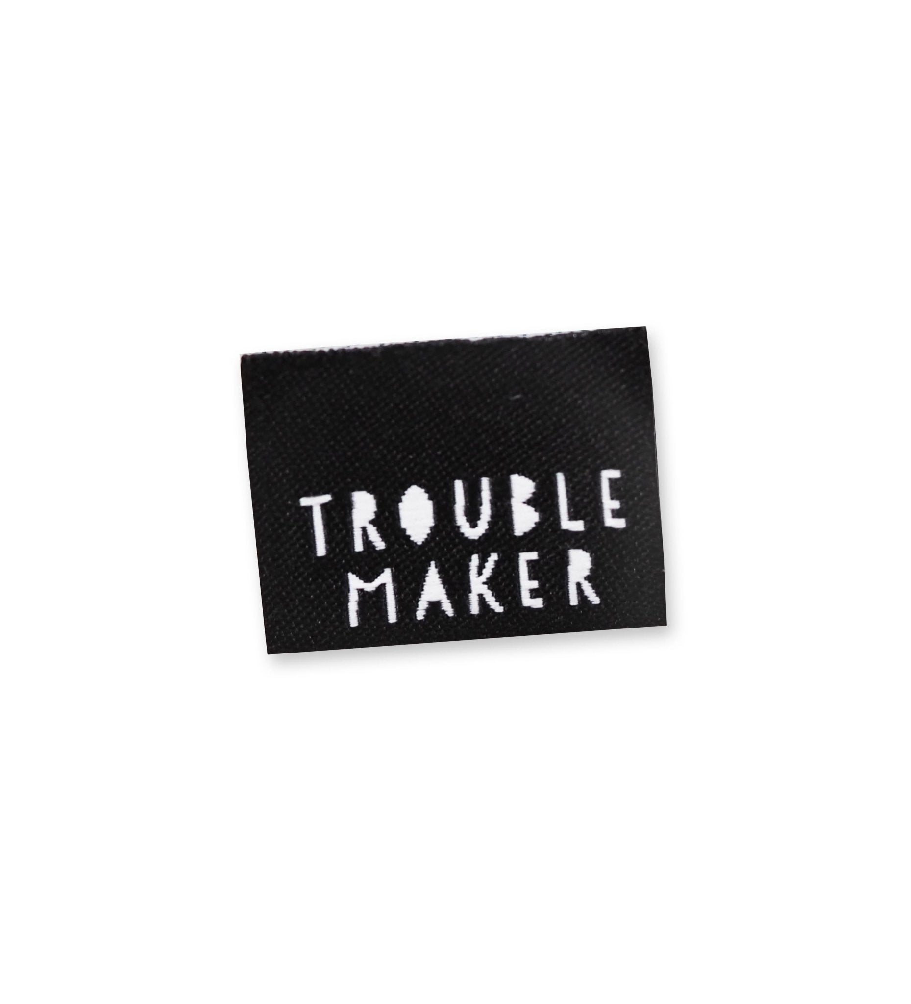 Klapp - Weblabel *trouble maker* schwarz - Paul & Clara