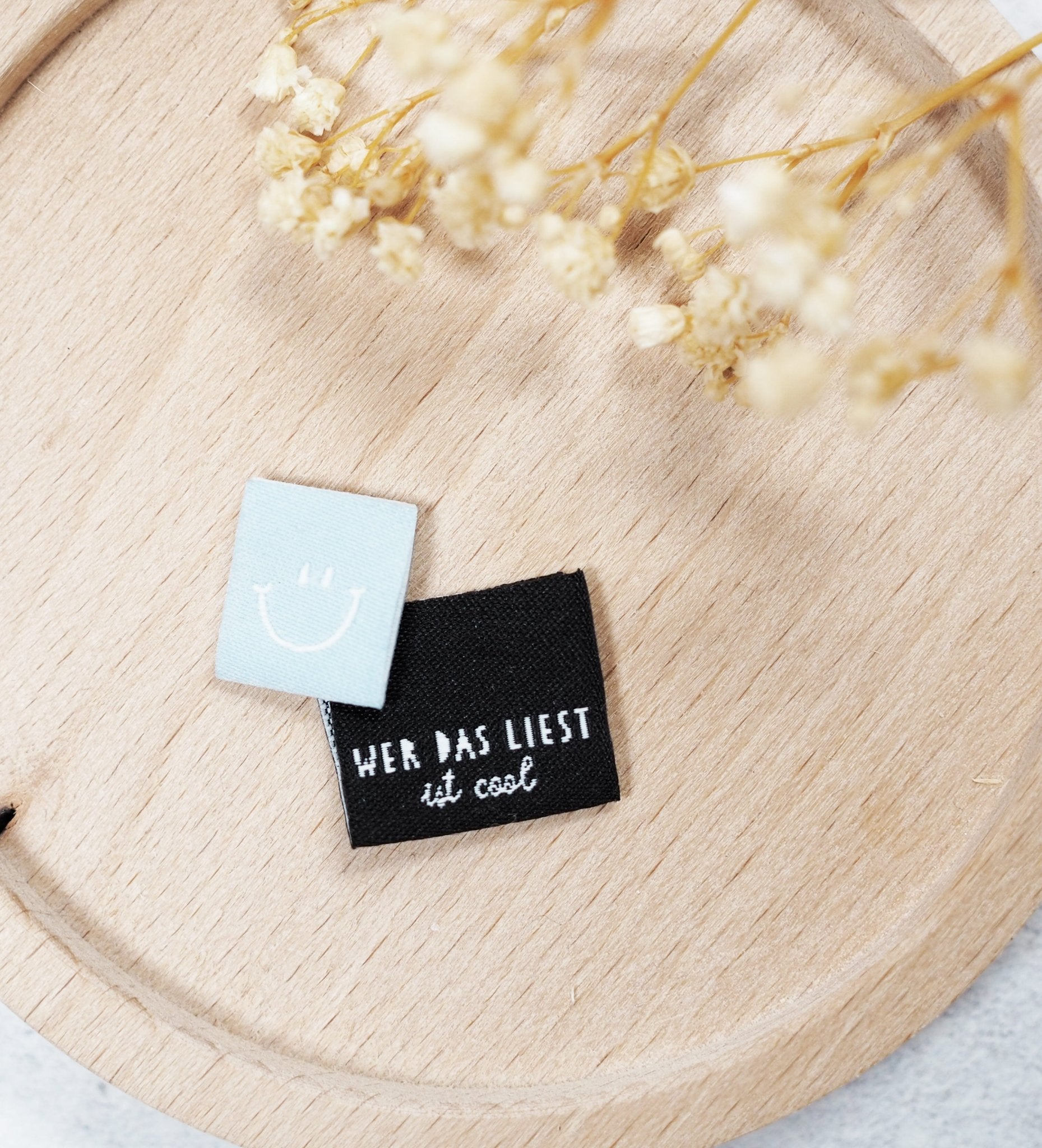 Klapp - Weblabel *wer das liest ist cool* schwarz - Paul & Clara