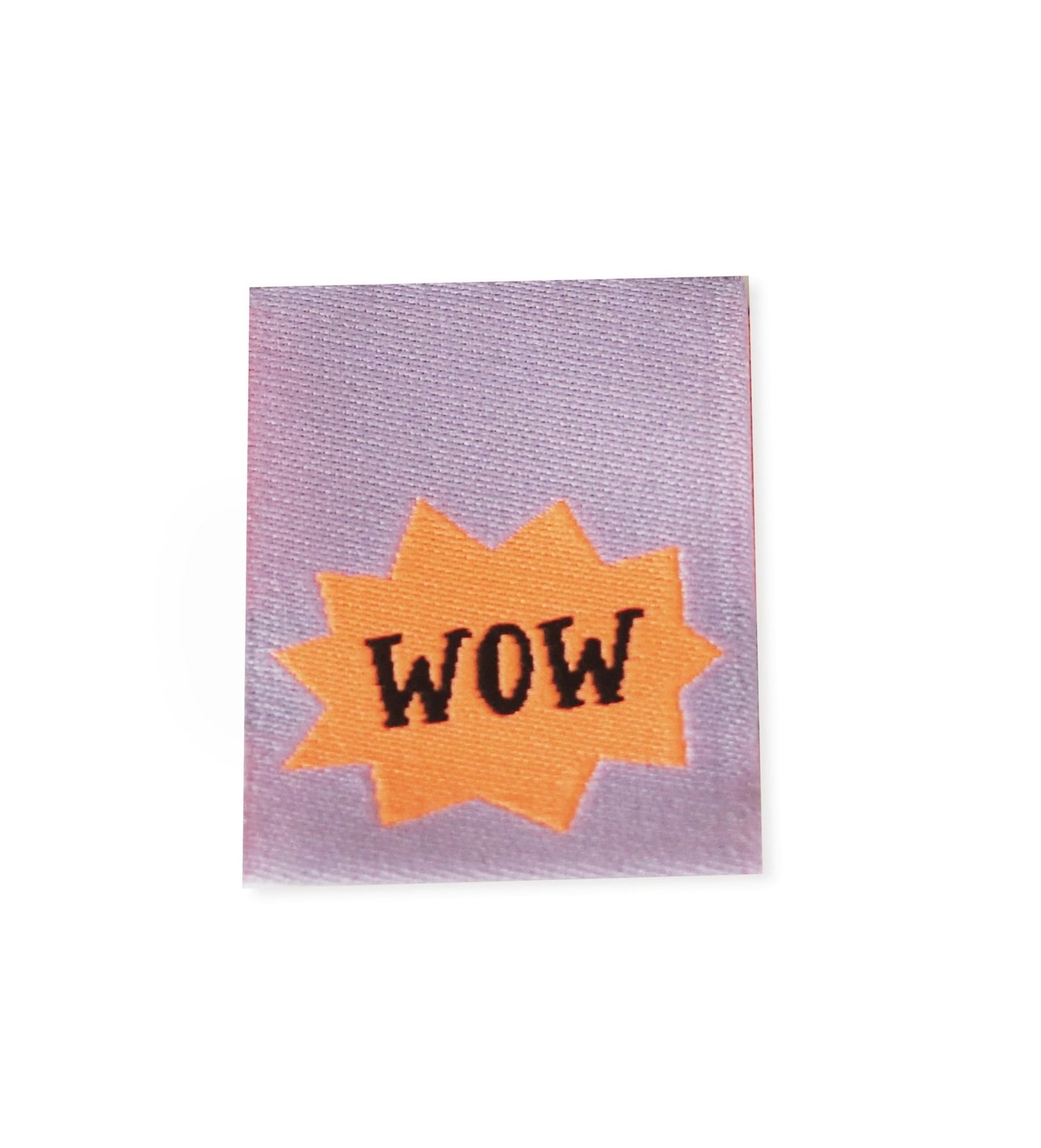 Klapp - Weblabel *wow* lila/neonorange - Paul & Clara