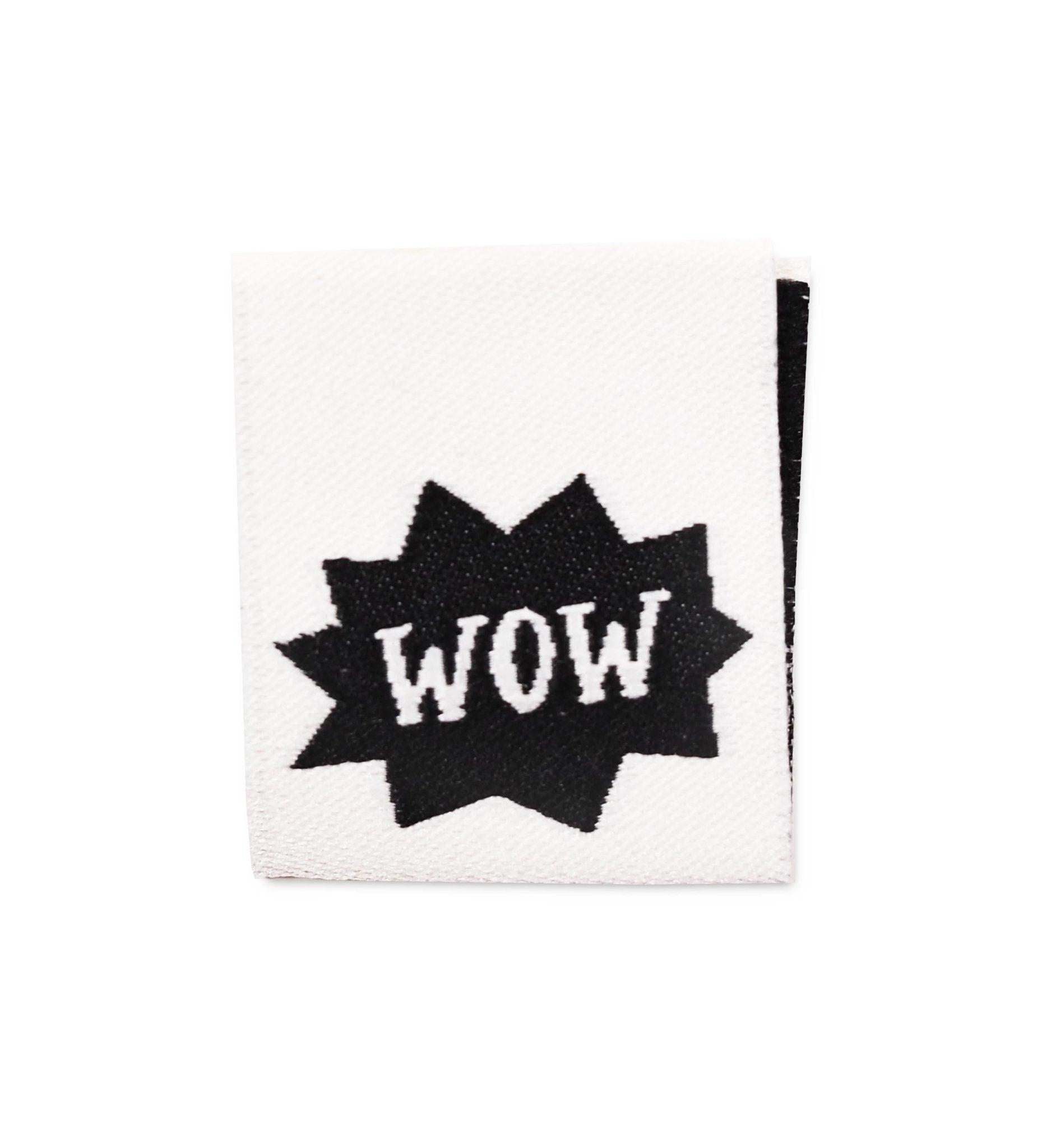 Klapp - Weblabel *WOW* weiß - Paul & Clara