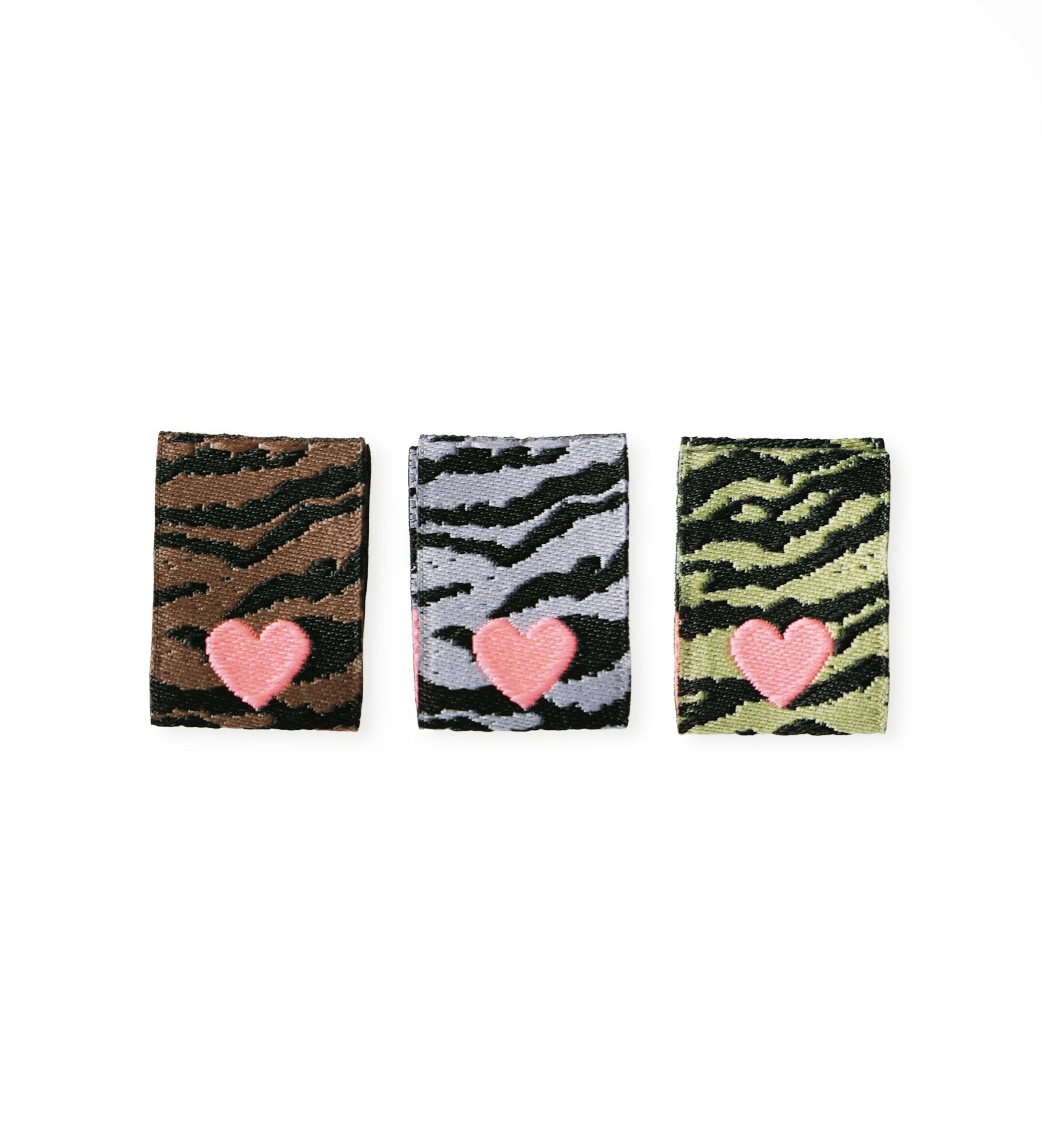 Klapp - Weblabel - Zebra *Neoncoral* - 3er - Set - Paul & Clara