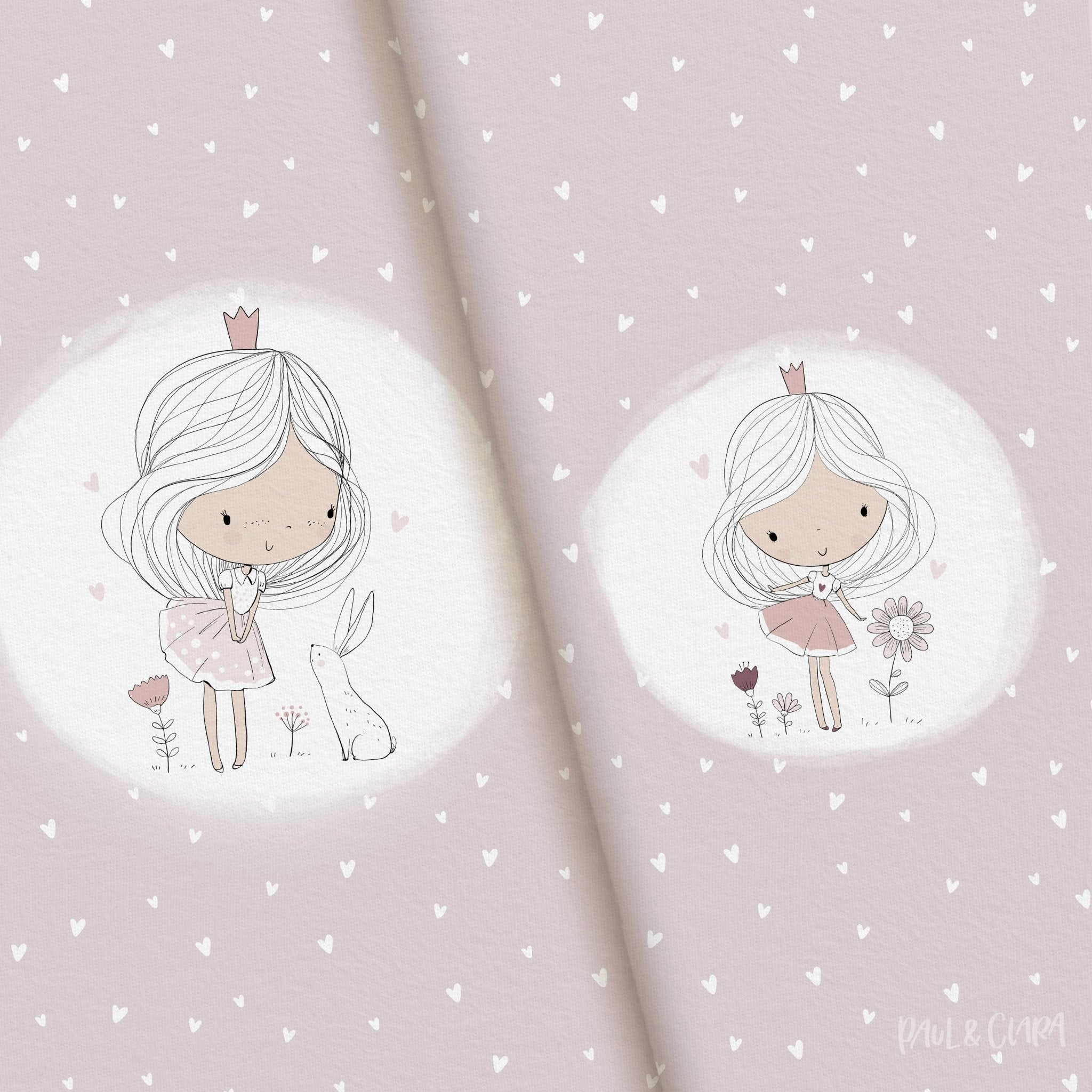 Kleine Prinzessin - XXL Panel - Blush 100 cm - Paul & Clara