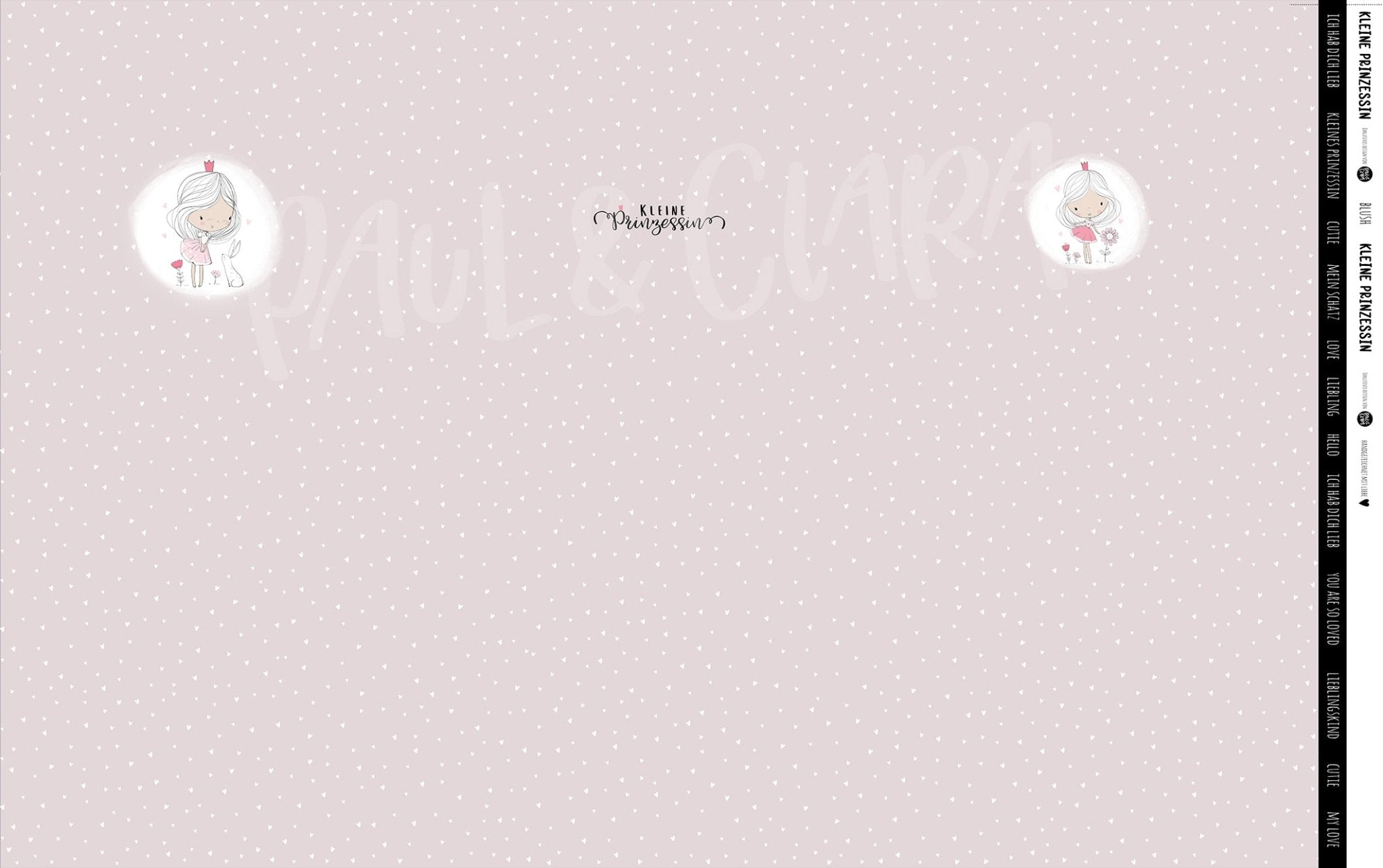 Kleine Prinzessin - XXL Panel - Blush 100 cm - Paul & Clara