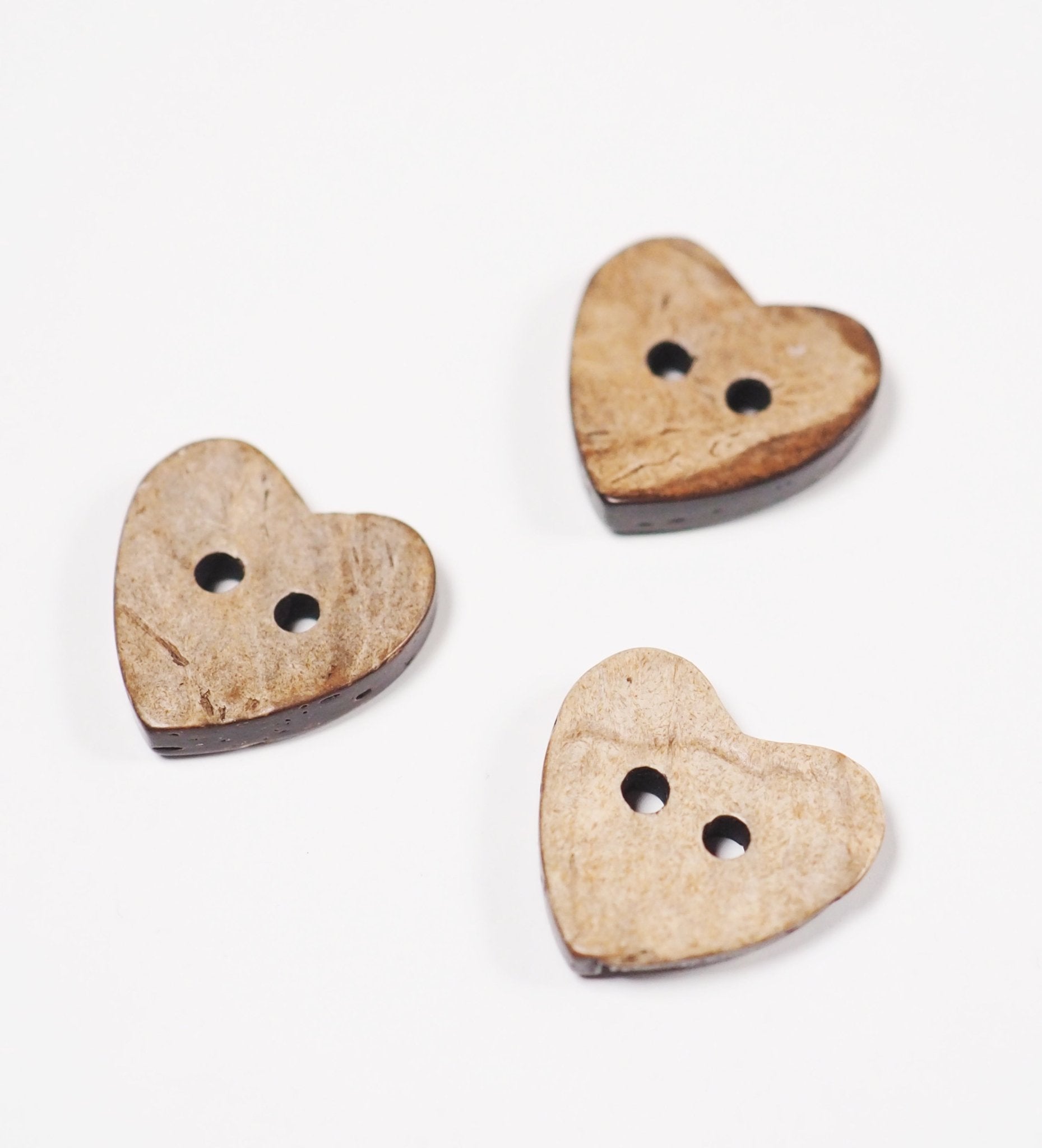 Kokosknöpfe *Herz* - 10 Stück - Paul & Clara