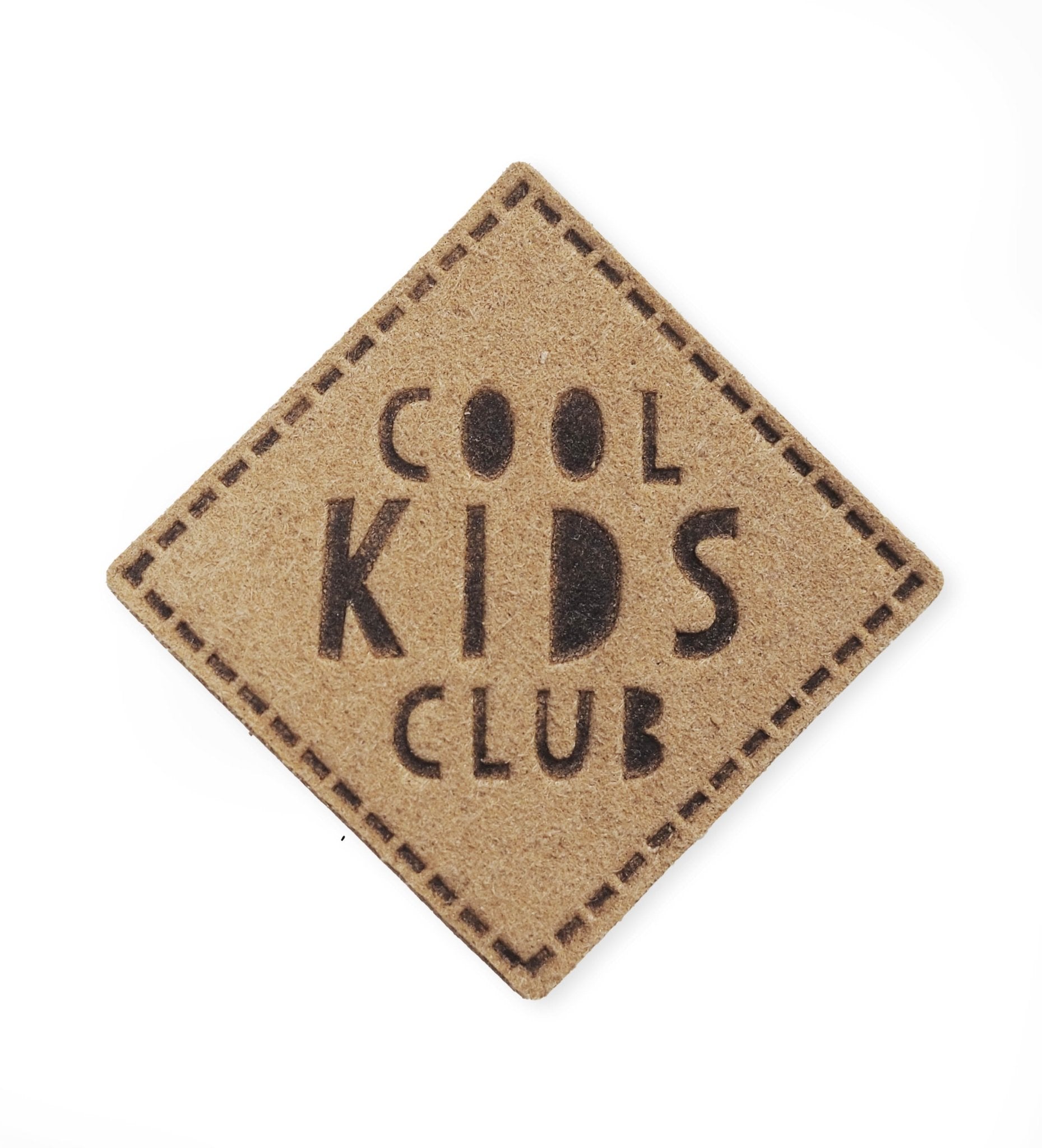 Kunst - Wildlederlabel - Cool Kids Club *iron - on* - Paul & Clara