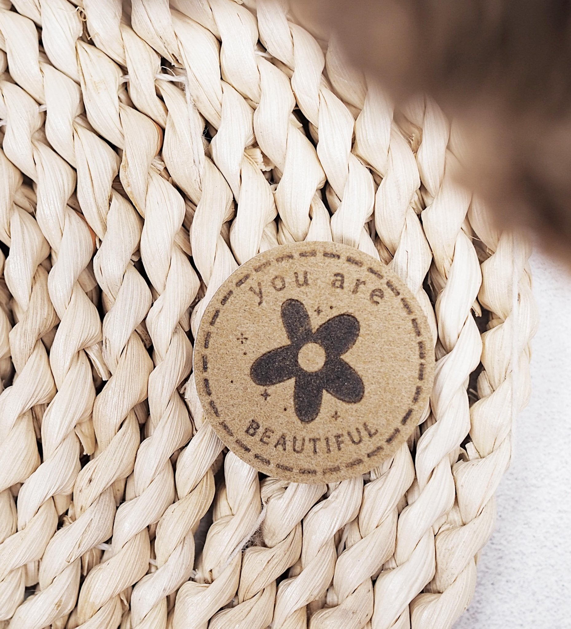 Kunst - Wildlederlabel - leer *iron - on* - Paul & Clara