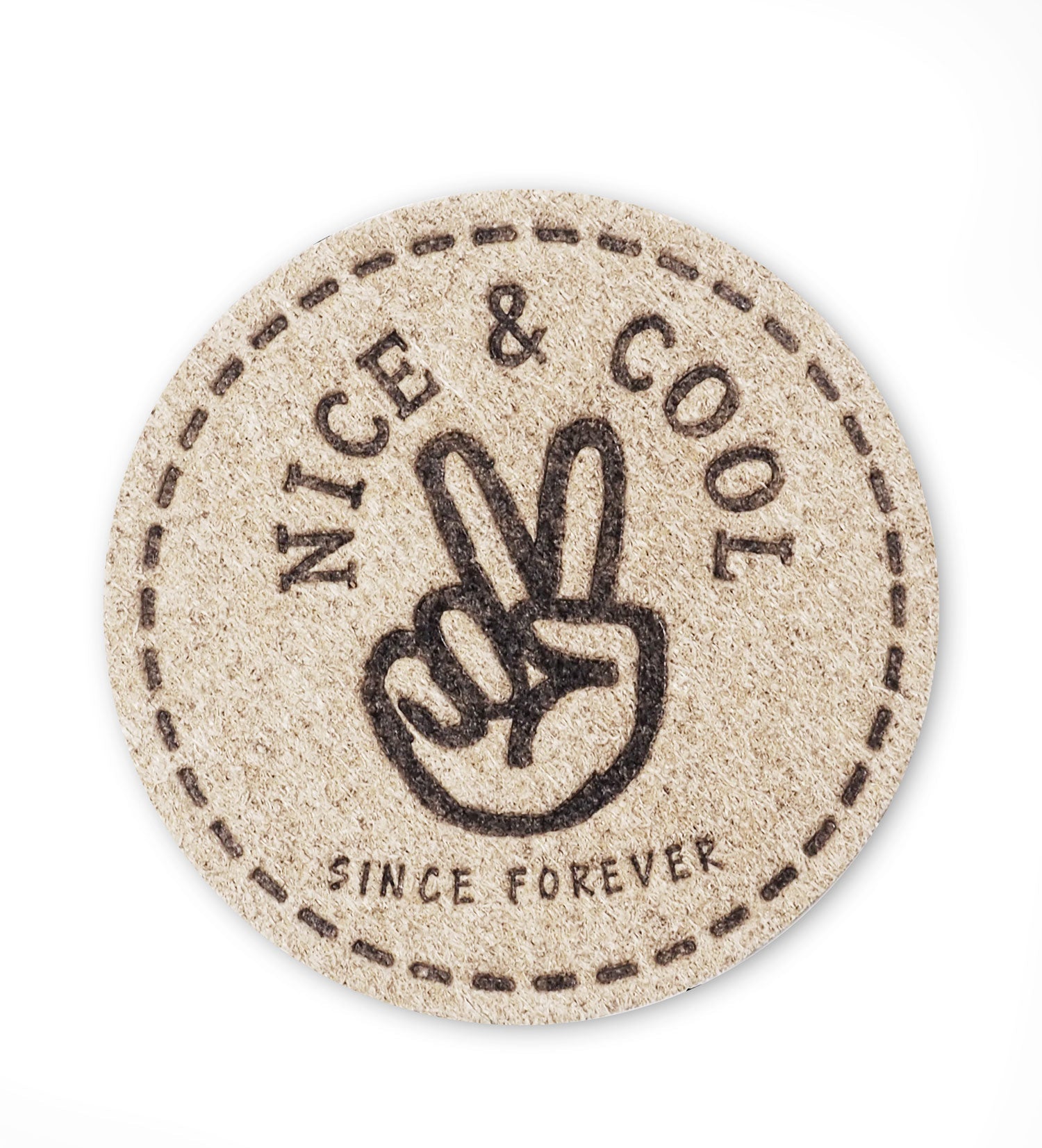 Kunst - Wildlederlabel - Nice & Cool *iron - on* - Paul & Clara