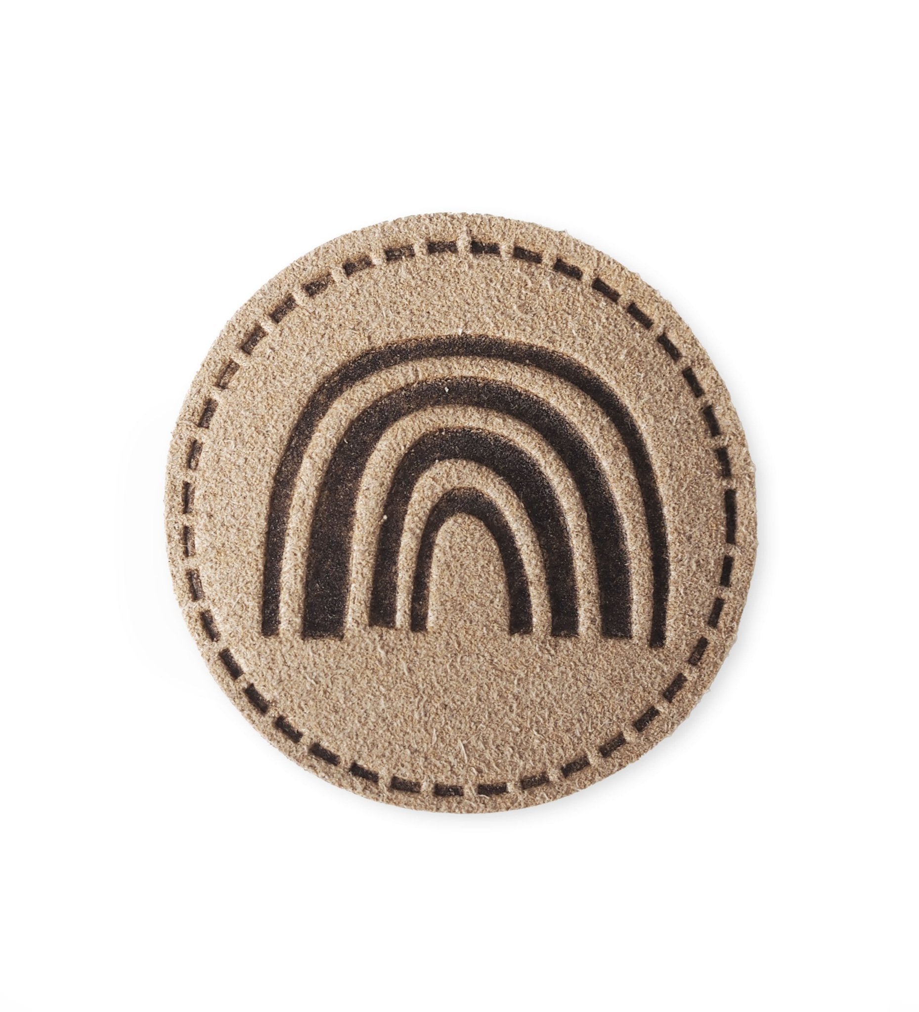 Kunst - Wildlederlabel - Regenbogen *iron - on* - Paul & Clara