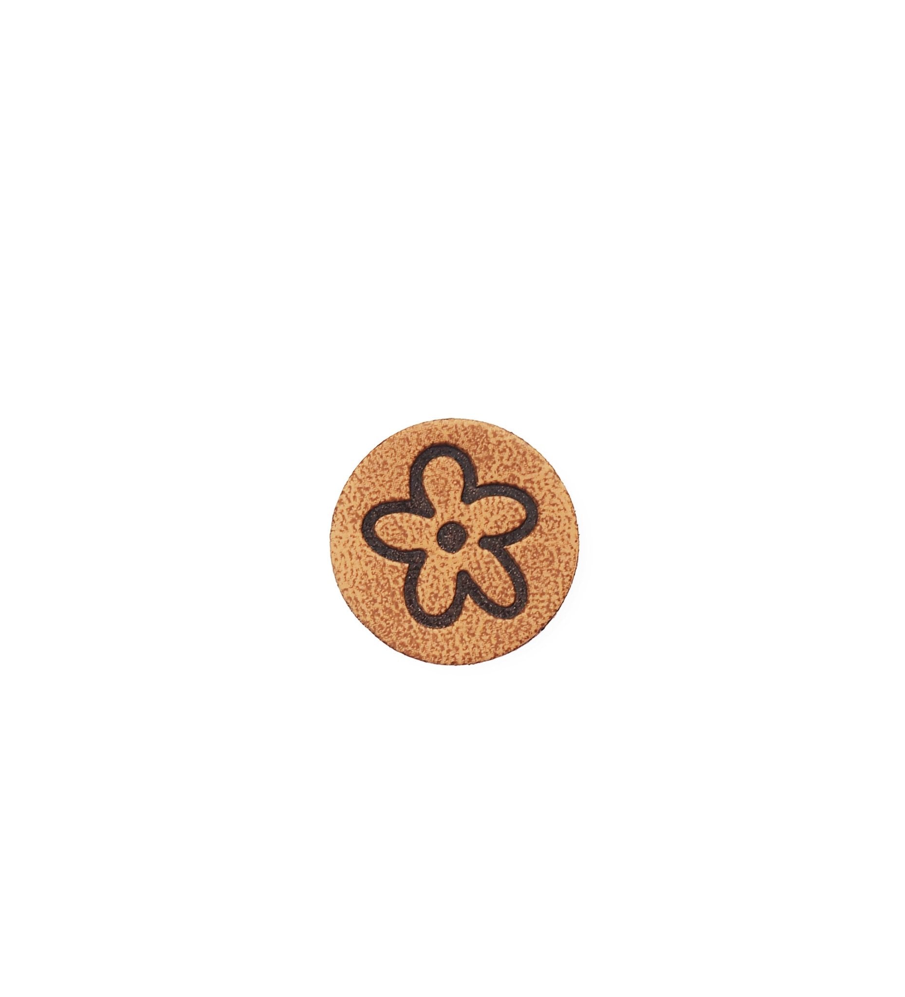 Kunstleder Patch - Blume *iron - on* - Paul & Clara